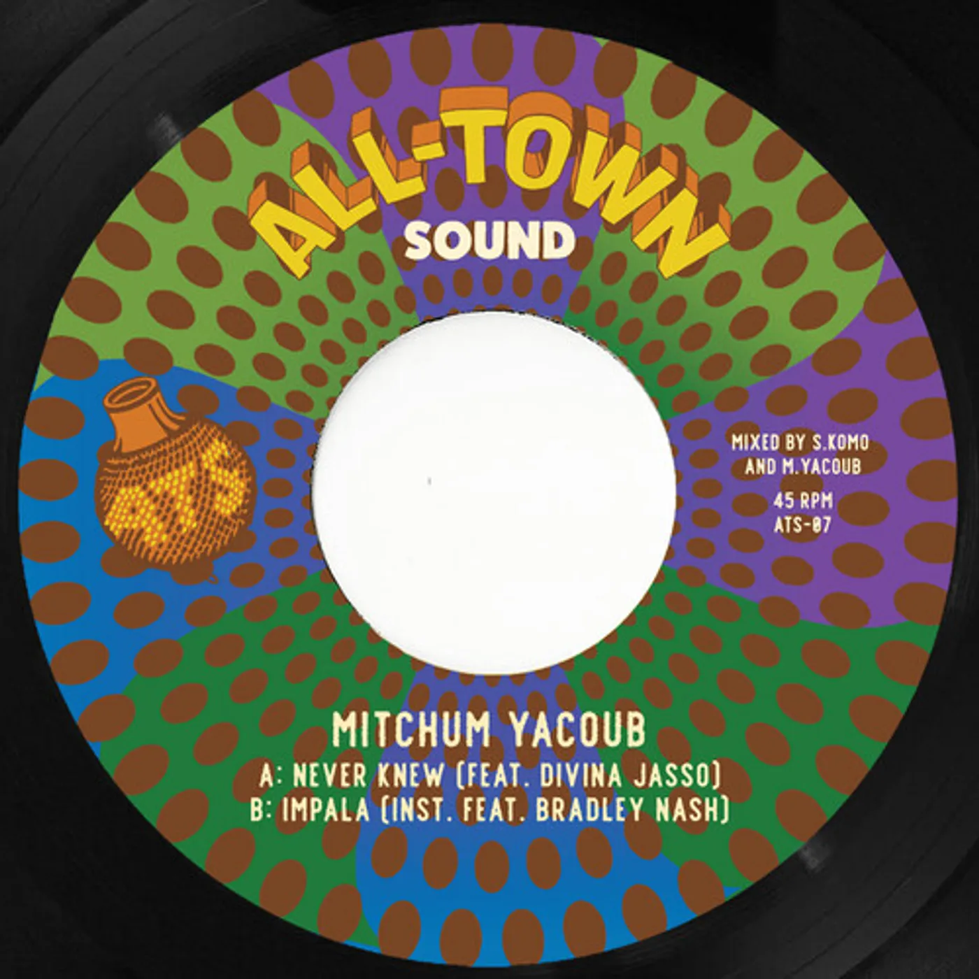 Mitchum Yacoub NEVER KNEW - WHITE Vinyl Record