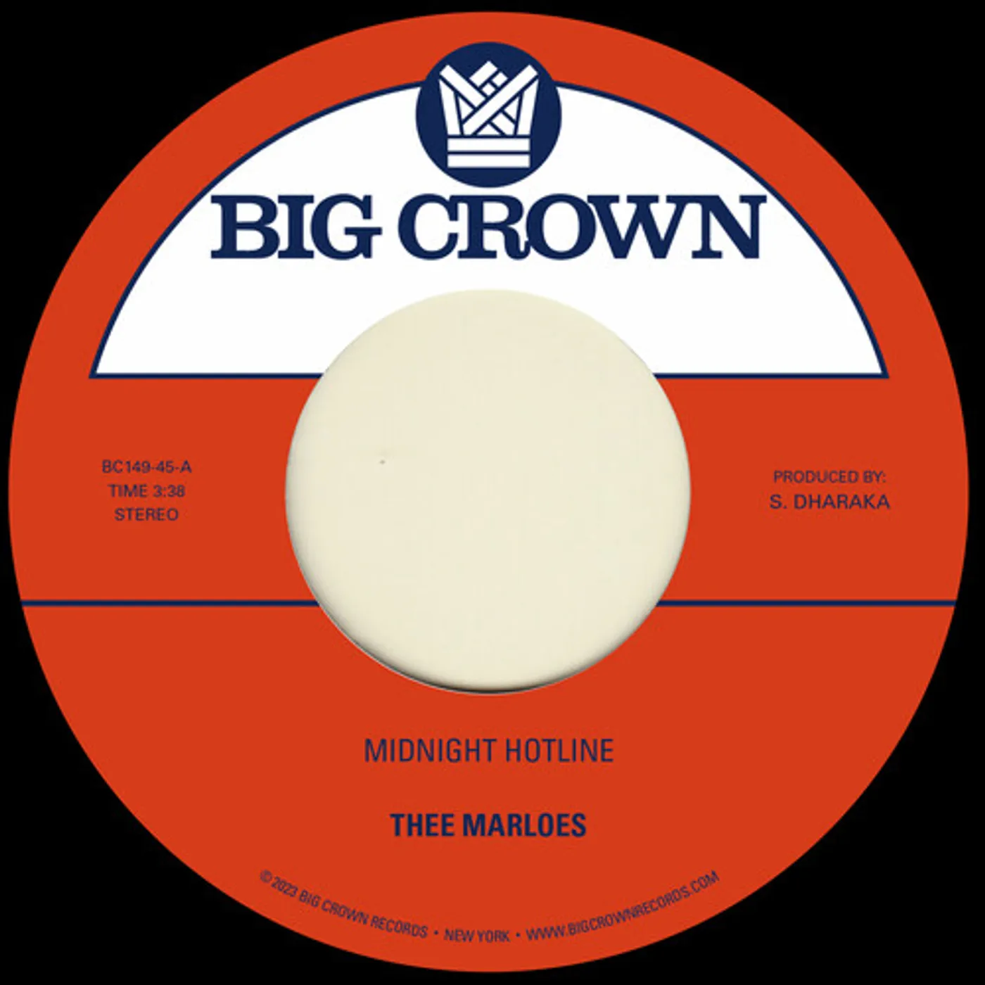Thee Marloes MIDNITE HOTLINE B/W BERI CINTA WAKTU Vinyl Record