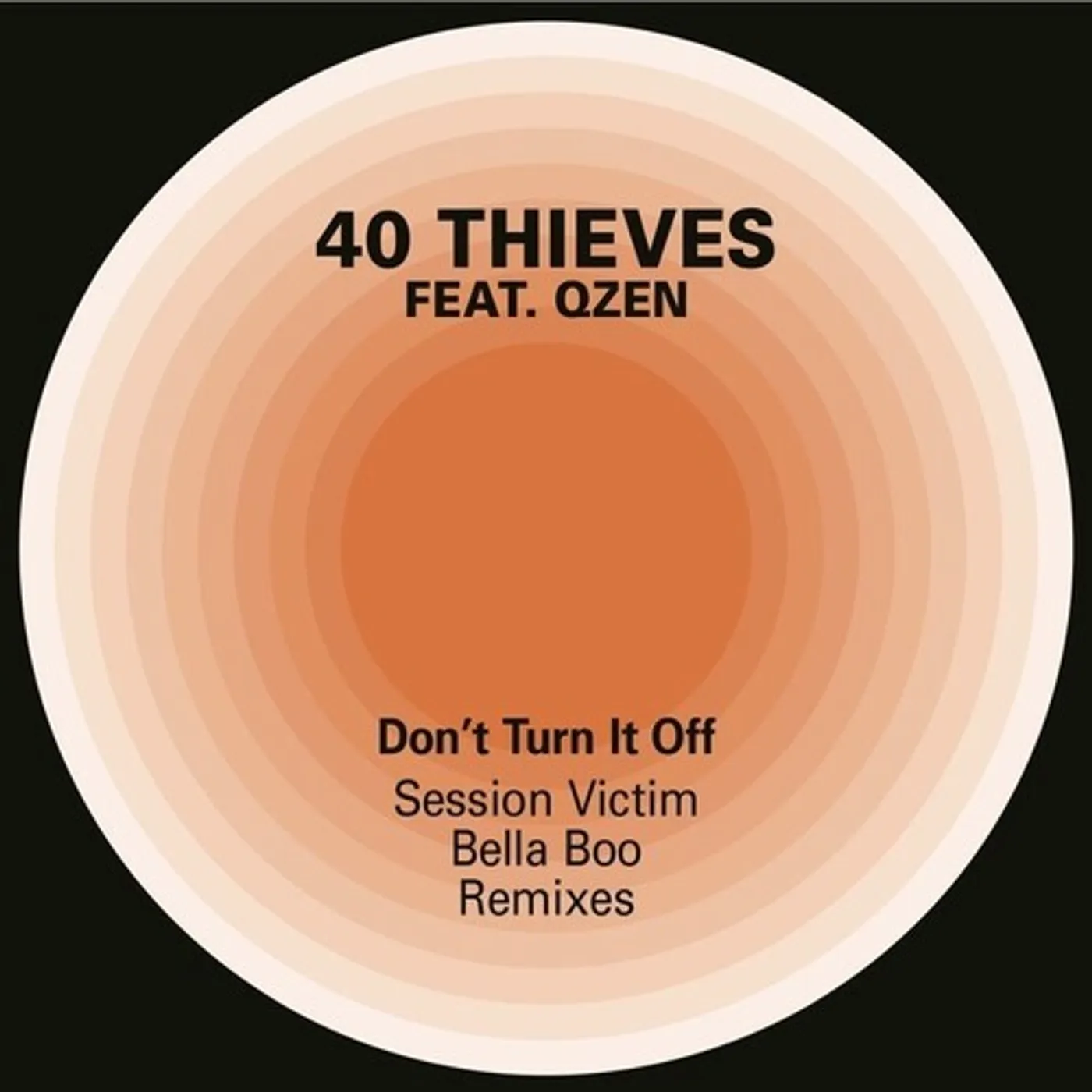 40 Thieves / Qzen DON'T TURN IT OFF (SESSION VICTIM & BELLA BOO) Vinyl Record