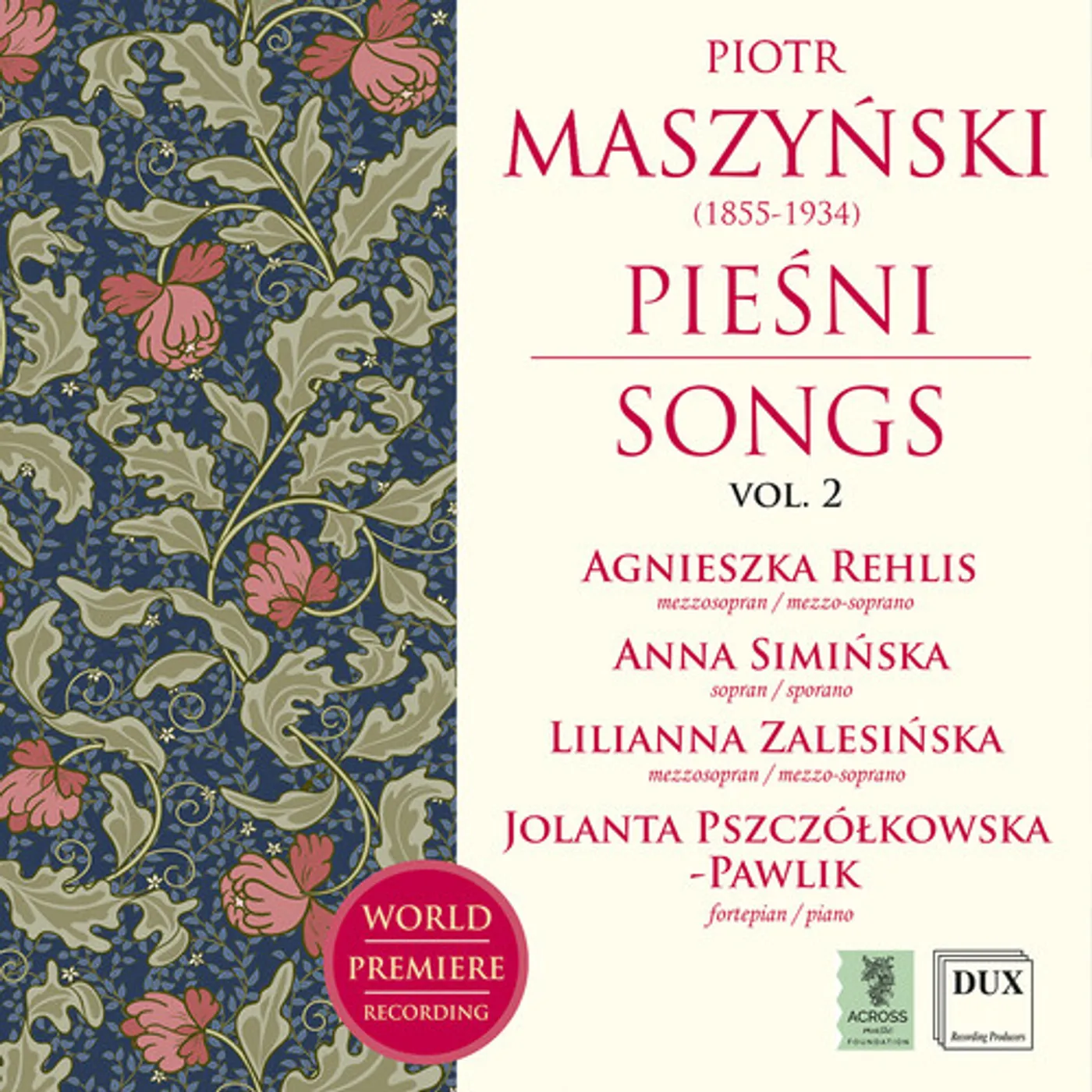 Maszynski / Rehlis / Siminska SONGS VOL. 2 CD