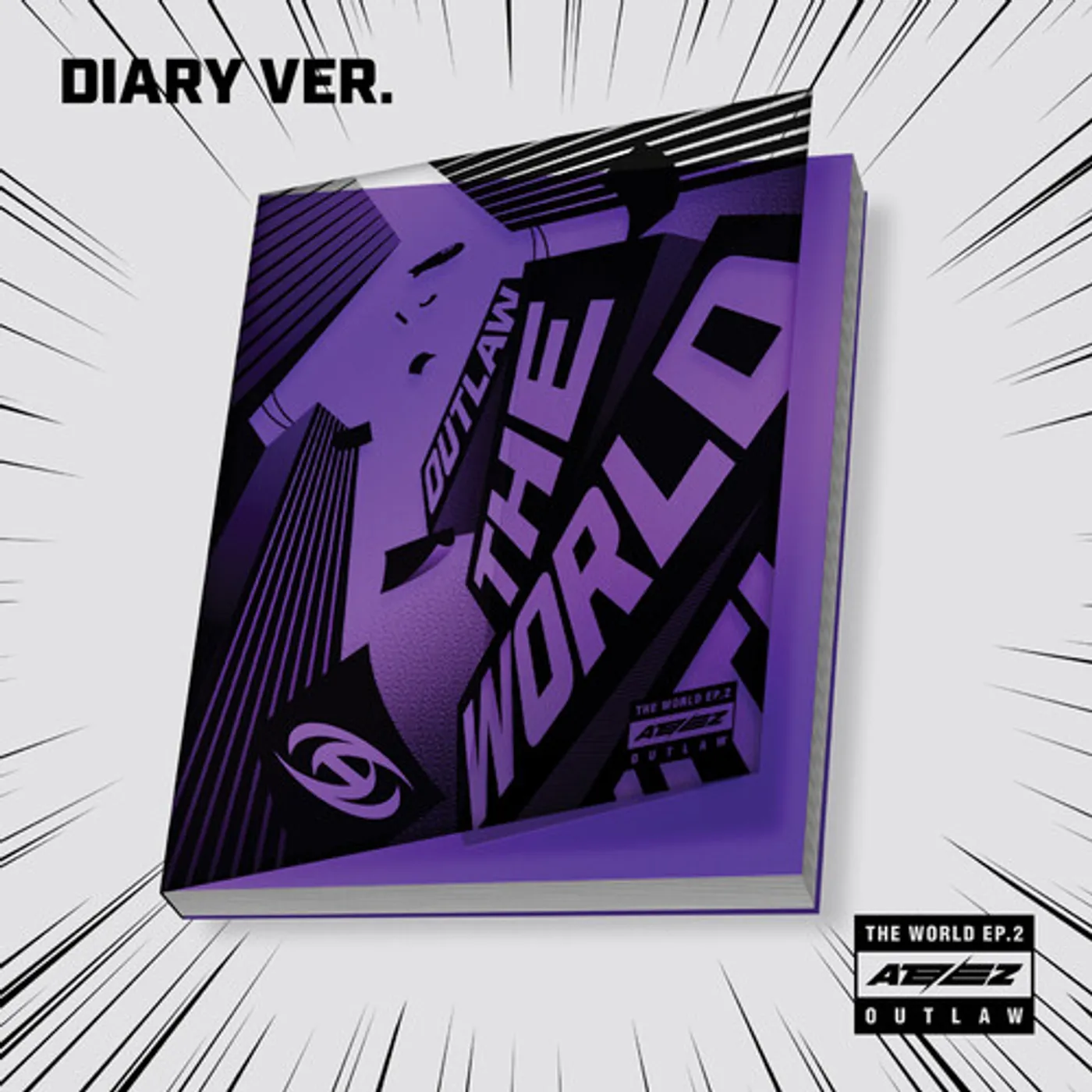ATEEZ WORLD EP.2 : OUTLAW - DIARY VER. CD