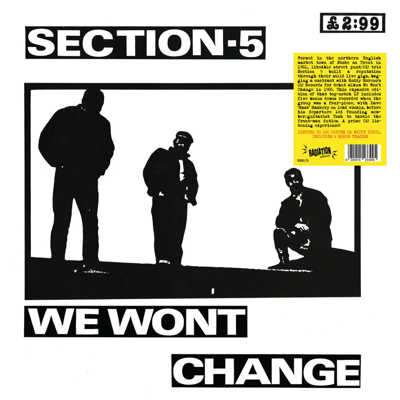 Section 5  We Won't Change (White Colored) Vinyl Record