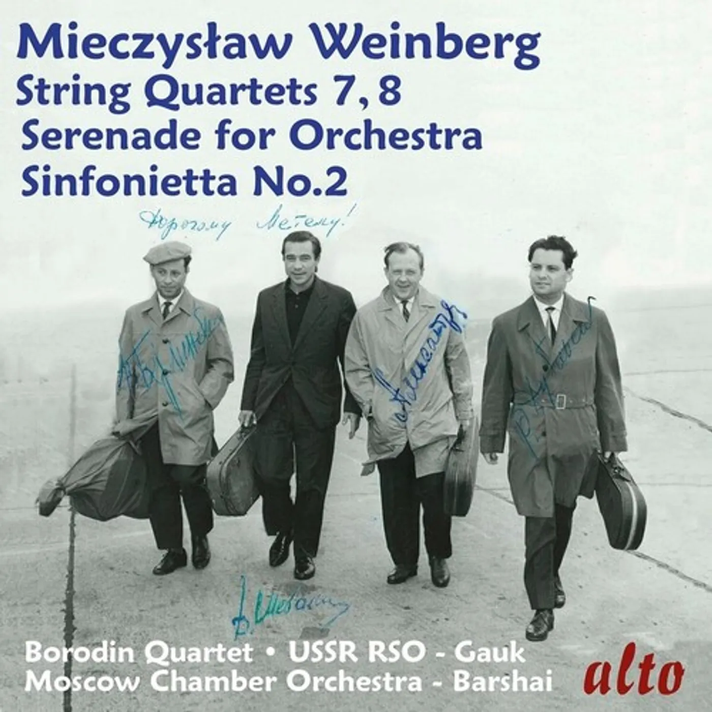 Borodin Quartet MIECZYSLAW WEINBERG: STR QRTS NOS. 7 & 8 CD