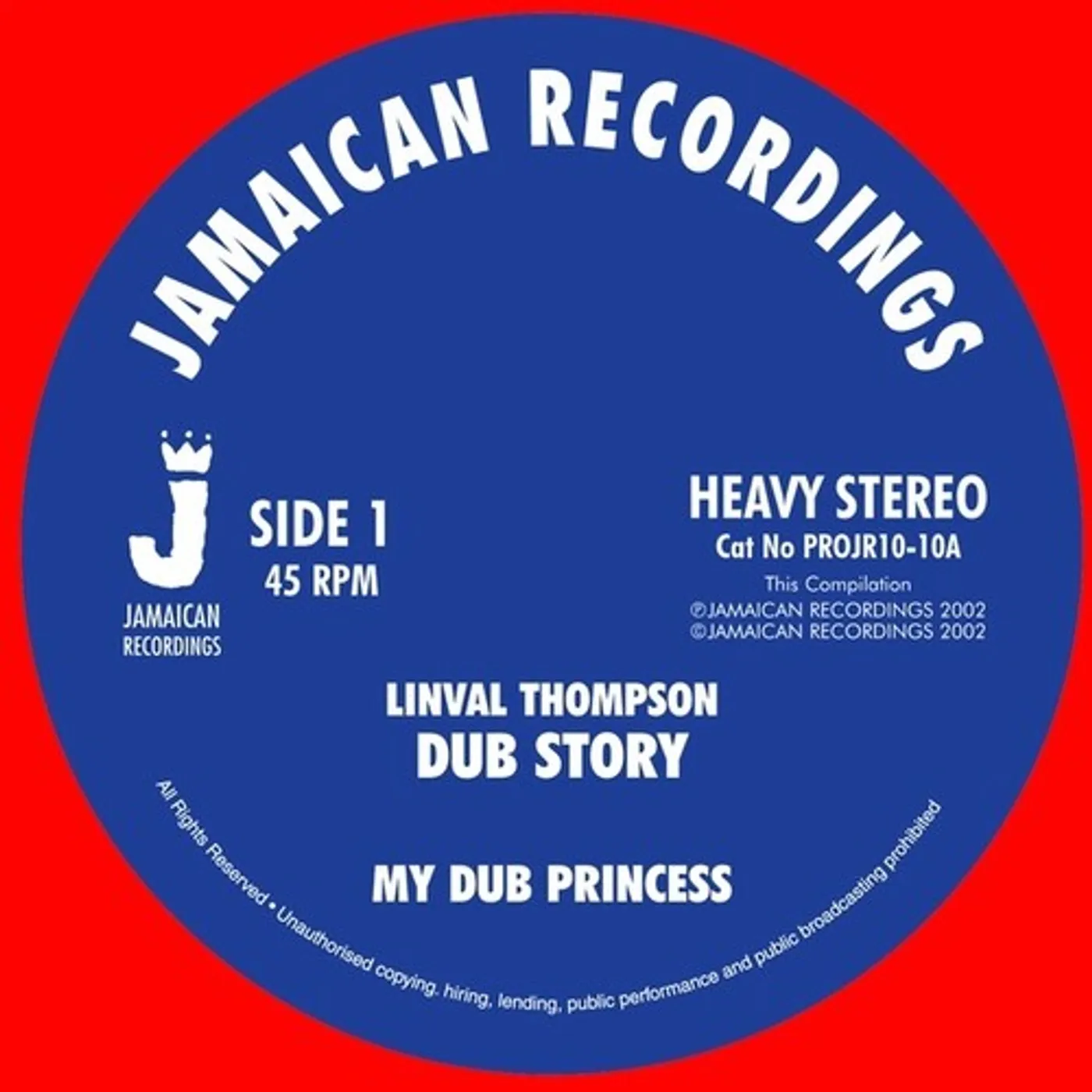 Linval Thompson MY DUB PRINCESS Vinyl Record