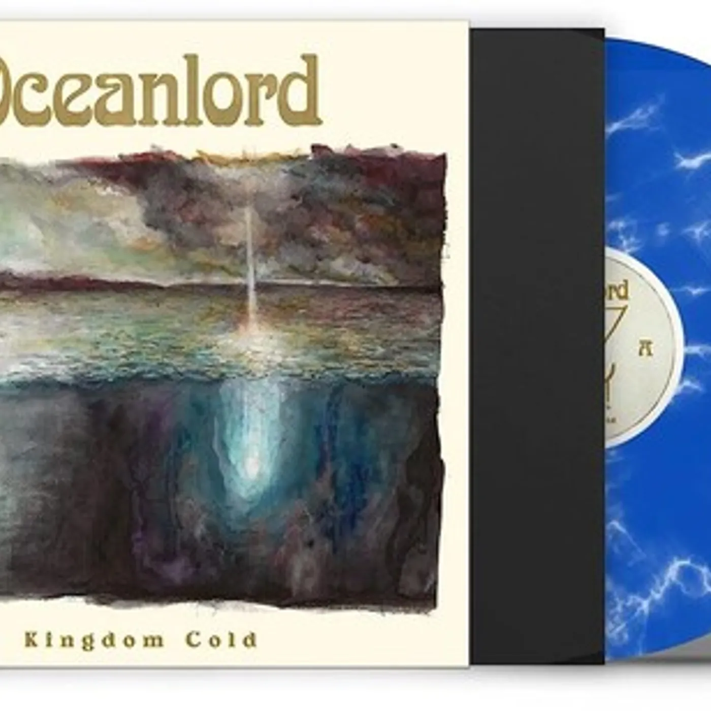 Oceanlord KINGDOM COLD - BLUE/WHITE MARBLE Vinyl Record