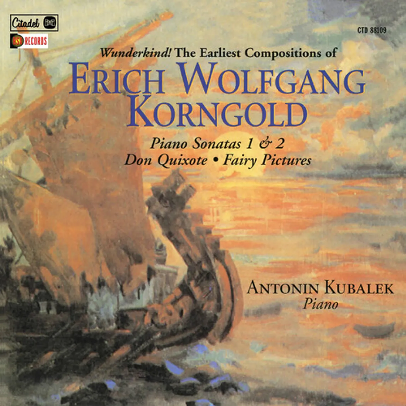 Erich Wolfgang Korngold PIANO SONATAS 1 & 2 DON QUIXOTE FAIRY PICTURES CD
