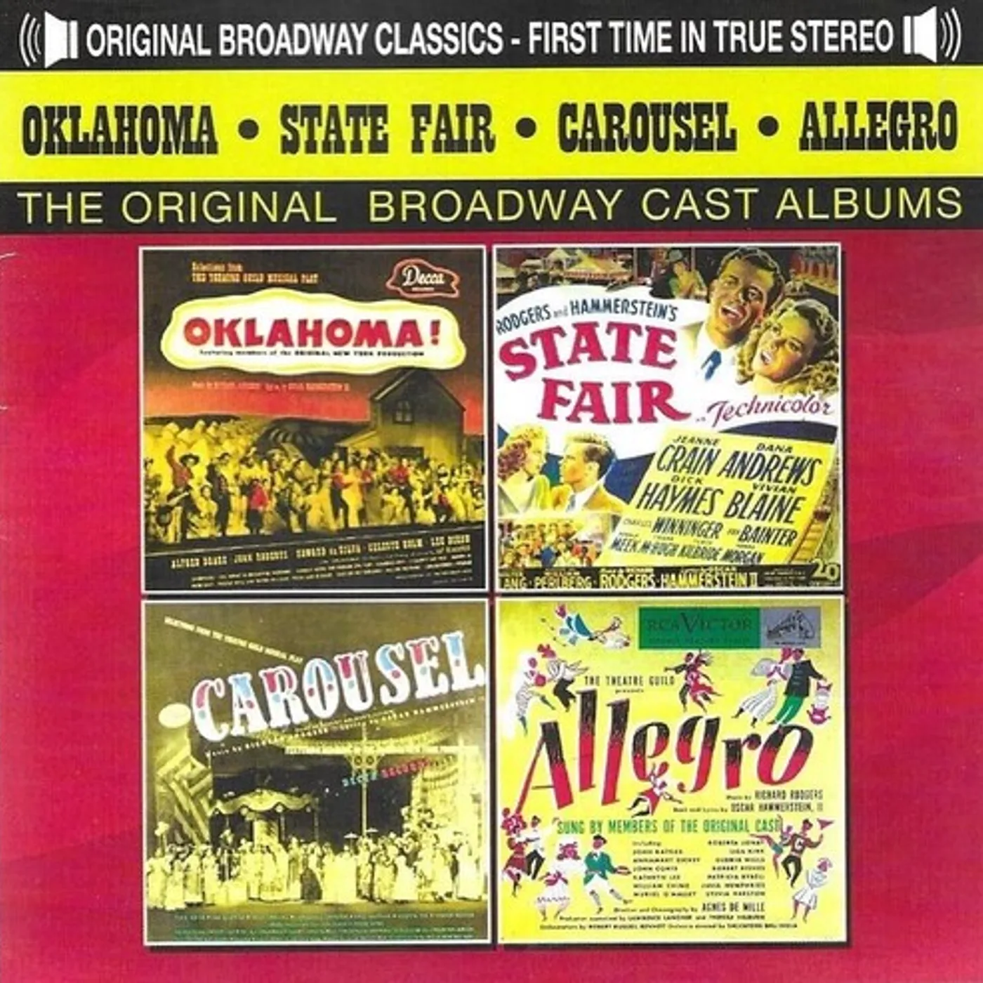 The Original Cast Recordings OKLAHOMA-STATE FAIR - CAROUSEL-ALLEGRO CD