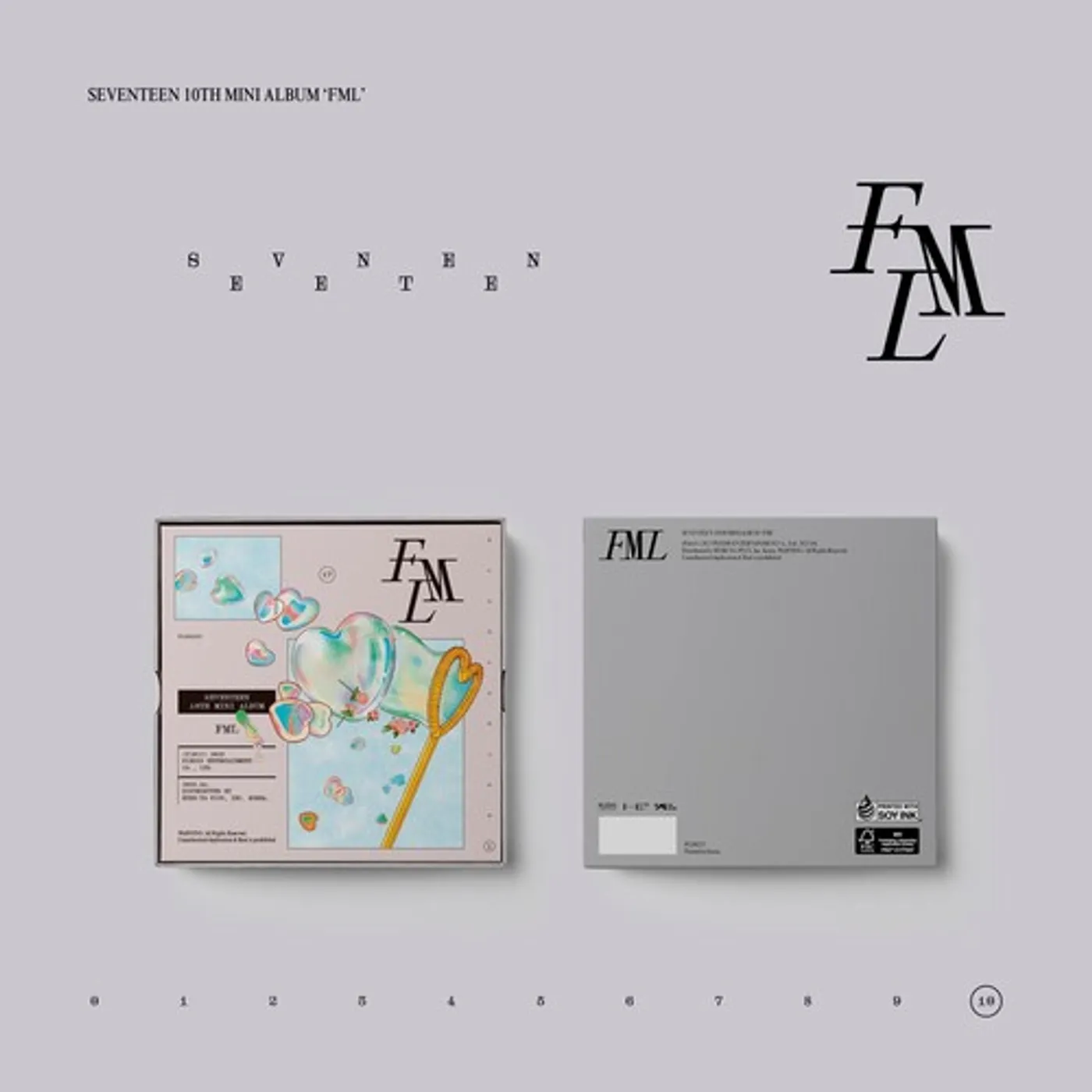 SEVENTEEN 10TH MINI ALBUM 'FML' (CARAT VERSION) CD