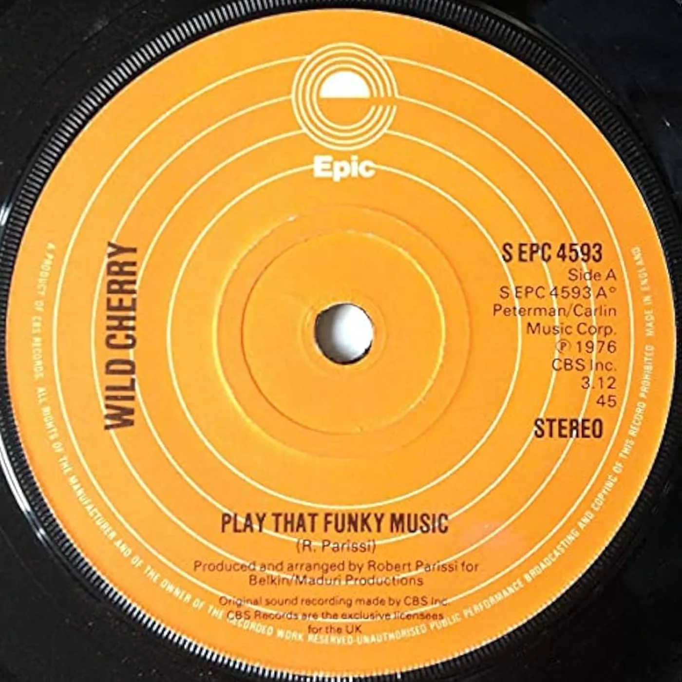 Wild Cherry / Average White Band PLAY THA FUNKY MUSIC / PICK UP THE PIECES Vinyl Record