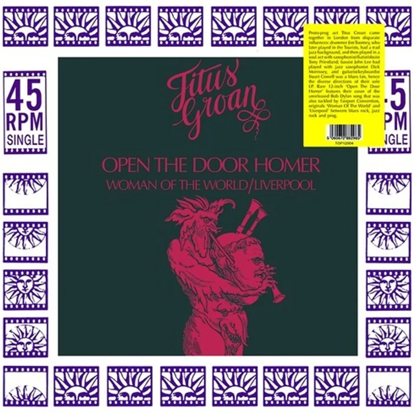 Titus Groan Open The Door Homer Vinyl Record