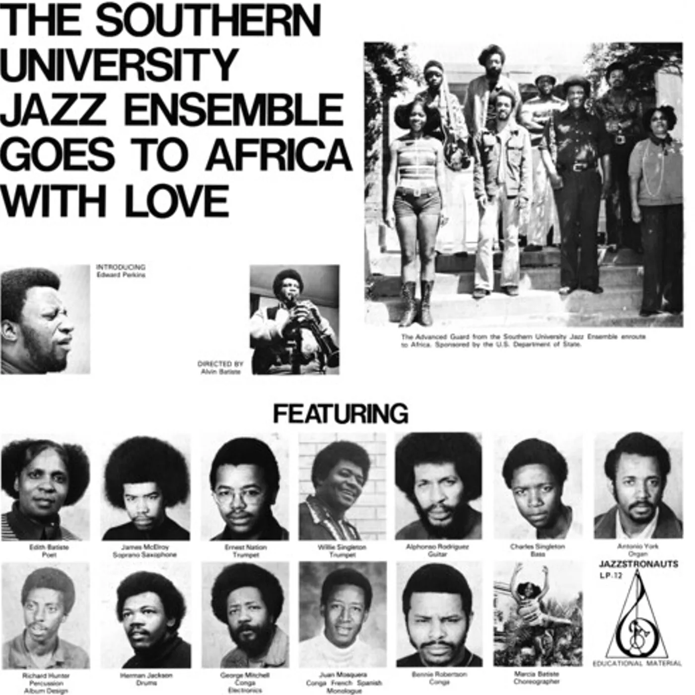 The Southern University Jazz Ensemble Goes To Africa With Love Vinyl Record