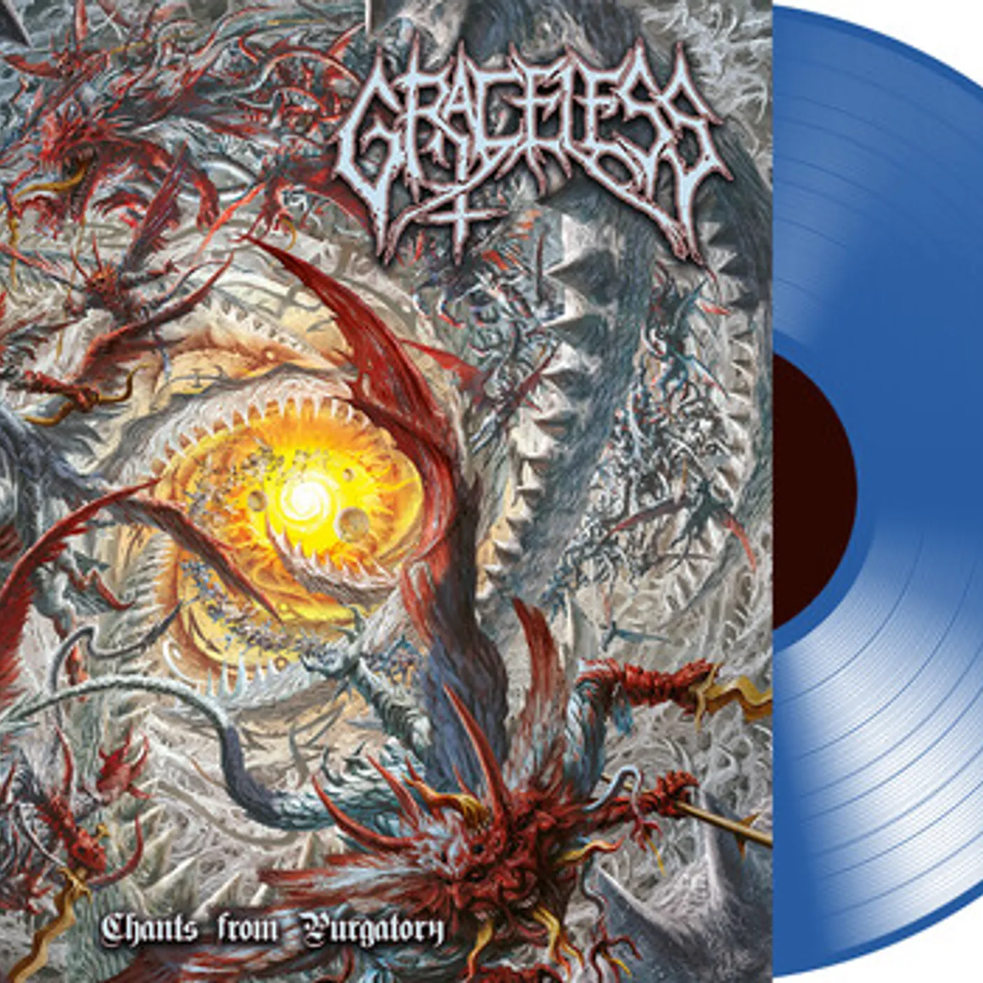 Graceless CHANTS FROM PURGATORY - BLUE Vinyl Record