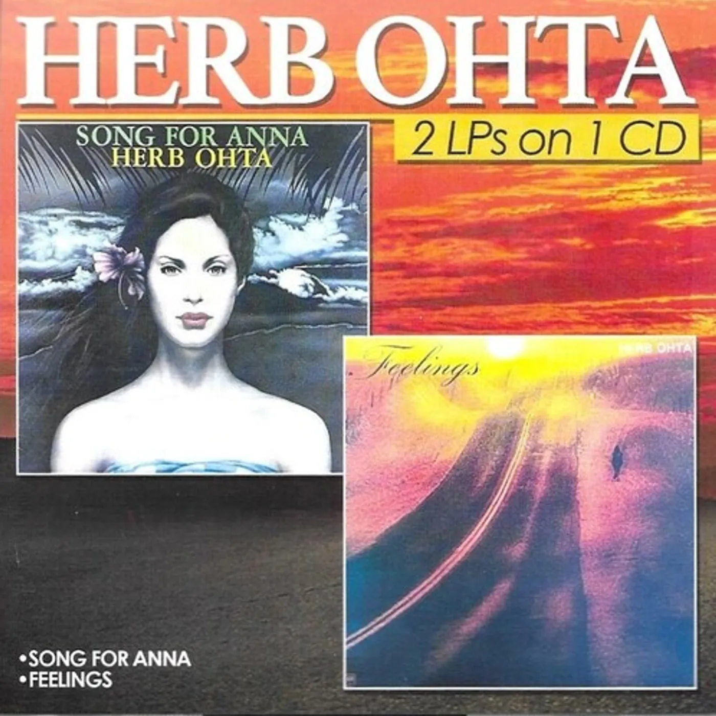 Herb Ohta 2 LPS ON 1 CD-SONG FOR ANNA-FEELINGS CD