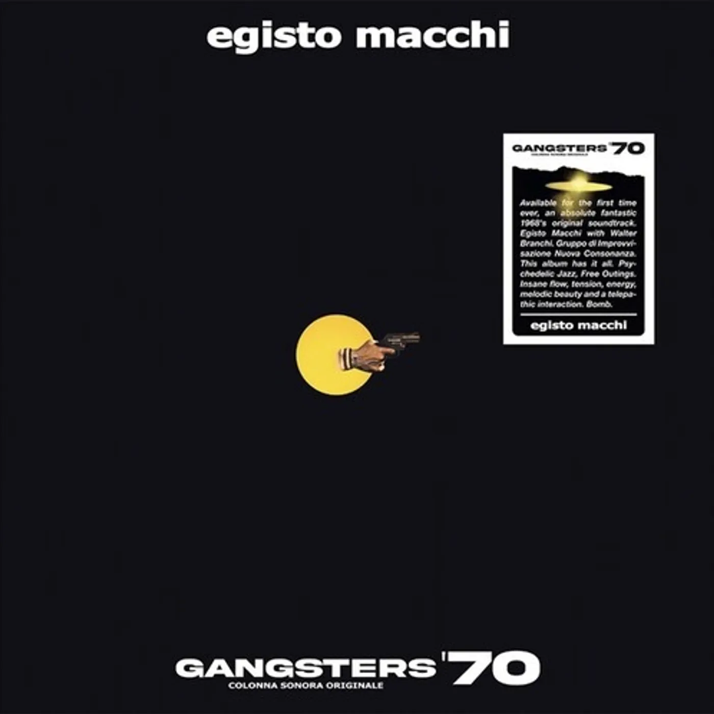 Egisto Macchi GANGSTERS '70 Vinyl Record