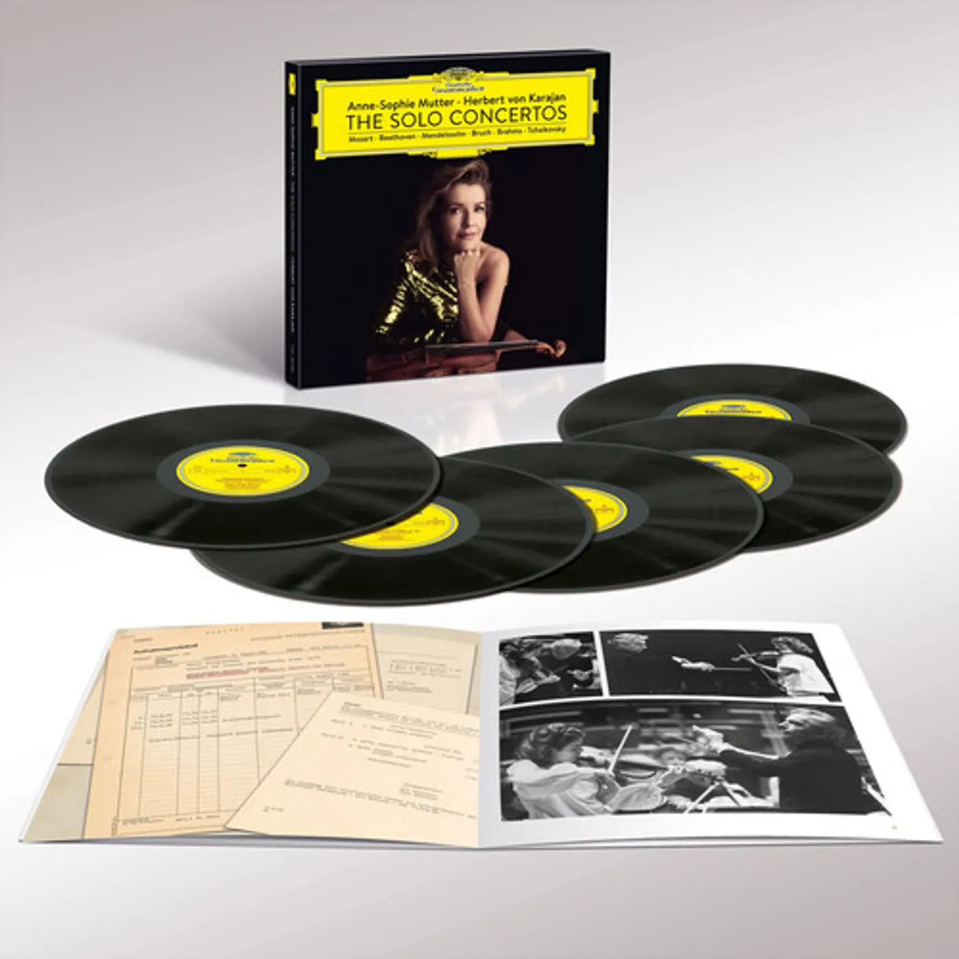 Anne-Sophie Mutter / Herbert Von Karajan SOLO CONCERTOS WITH HERBERT VON KARAJAN Vinyl Record