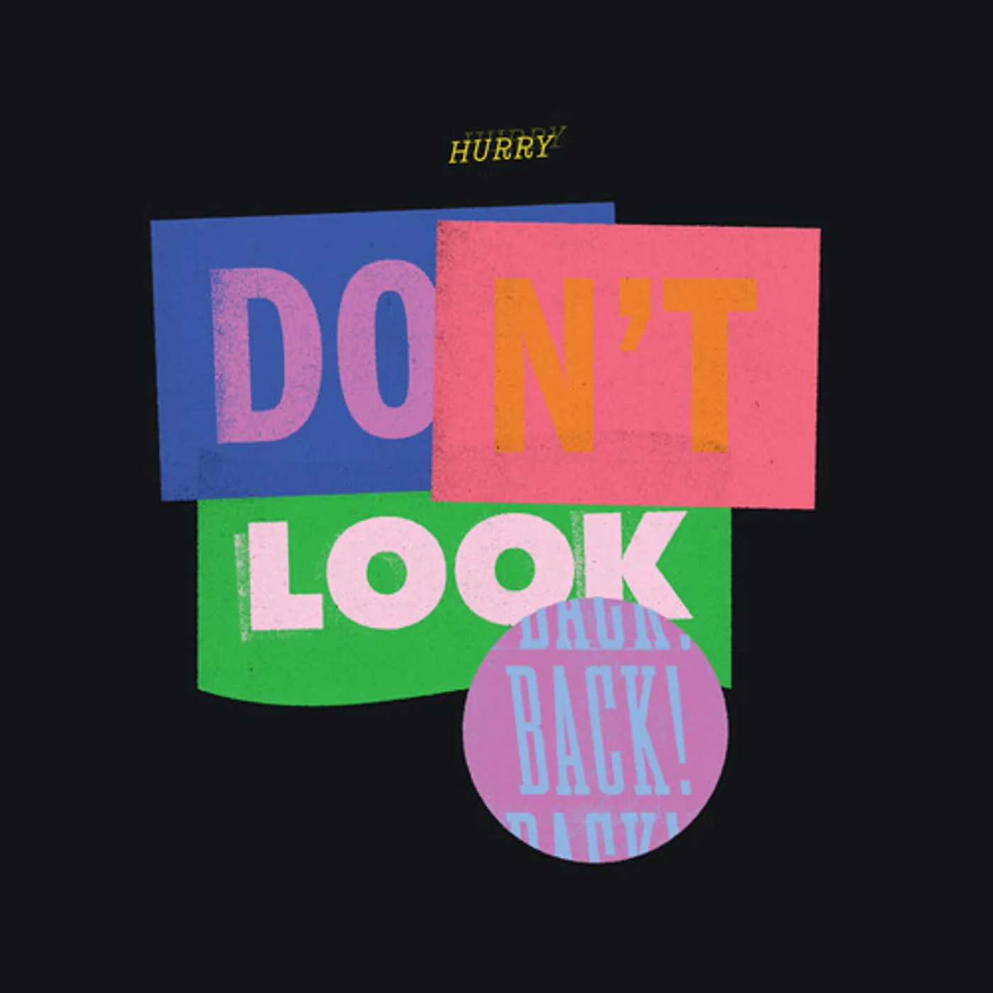 Hurry DON'T LOOK BACK - PURPLE/BLUE Vinyl Record