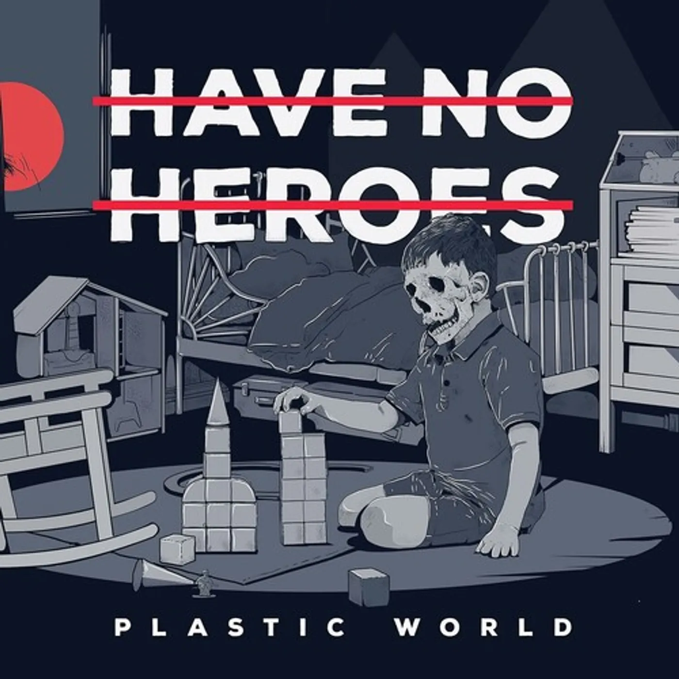 Have No Heroes PLASTIC WORLD - RED W/BLACK SPLATTER Vinyl Record