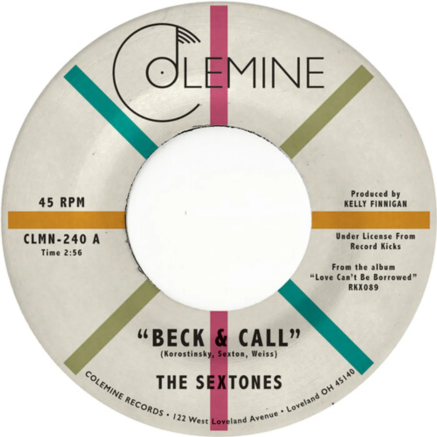 Sextones BECK & CALL / DAYDREAMING Vinyl Record