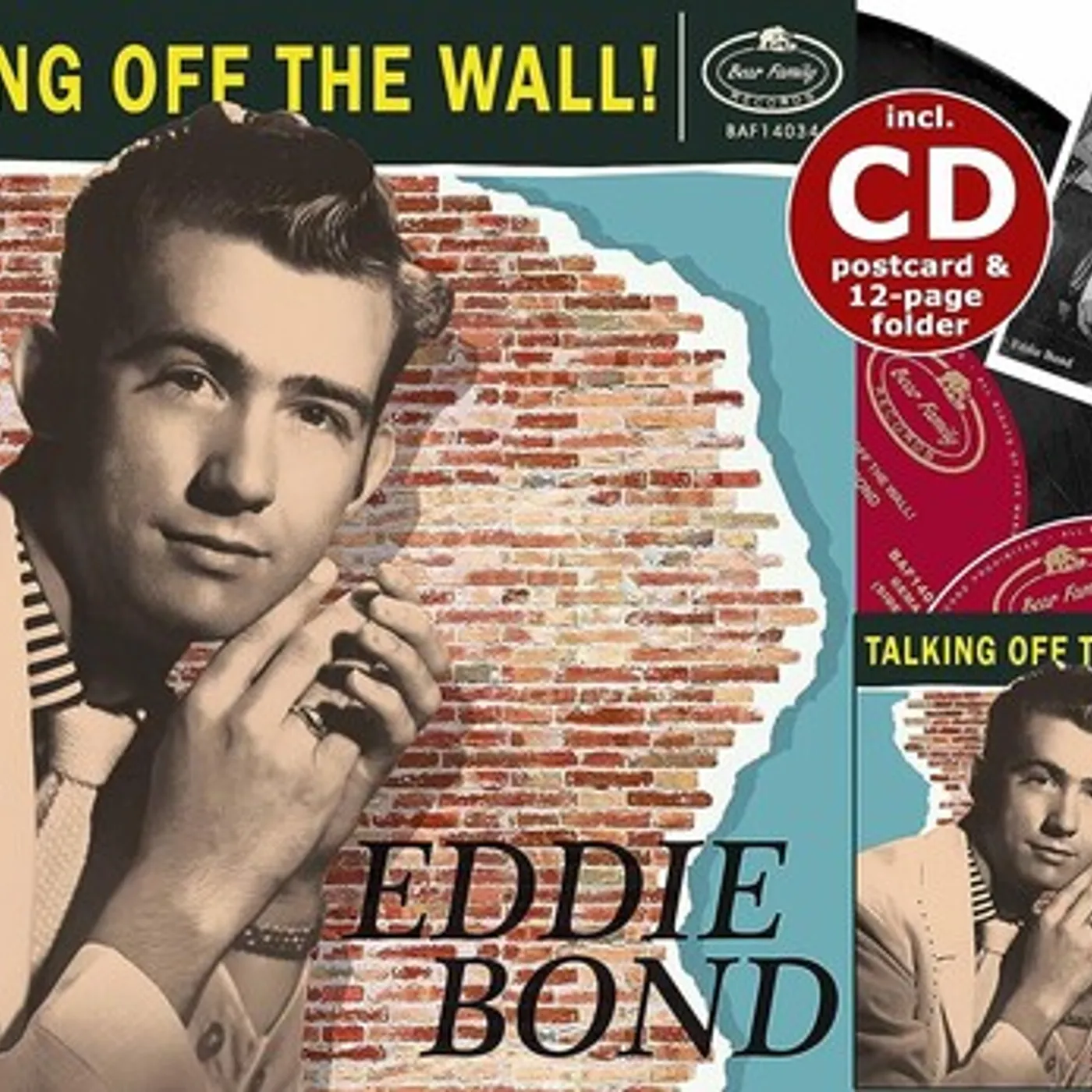 Eddie Bond TALKING OFF THE WALL! Vinyl Record