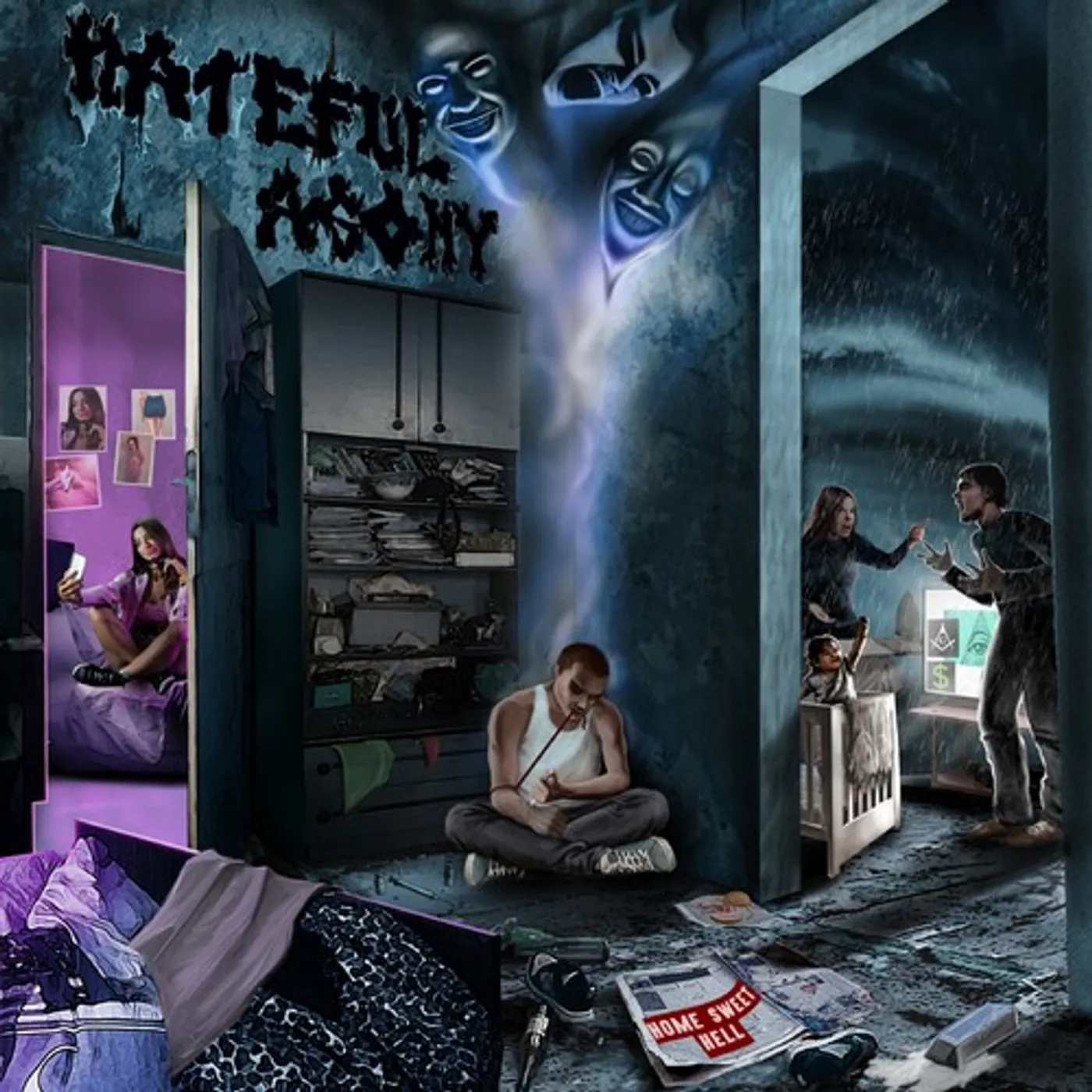 Hateful Agony HOME SWEET HELL CD