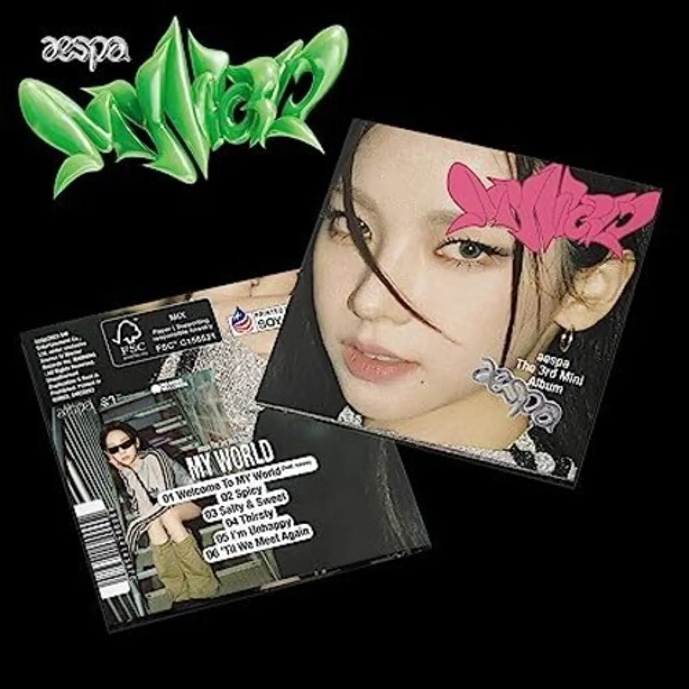aespa MY WORLD - THE 3RD MINI ALBUM - POSTER VER. [KARIN CD