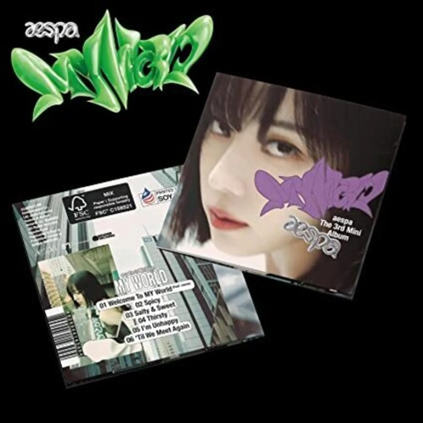 aespa MY WORLD - THE 3RD MINI ALBUM - POSTER VER. [WINTE CD