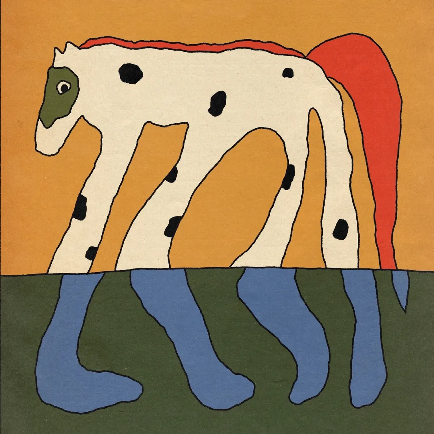 Being Dead WHEN HORSES WOULD RUN - CREAMSICLE Vinyl Record - Colored Vinyl