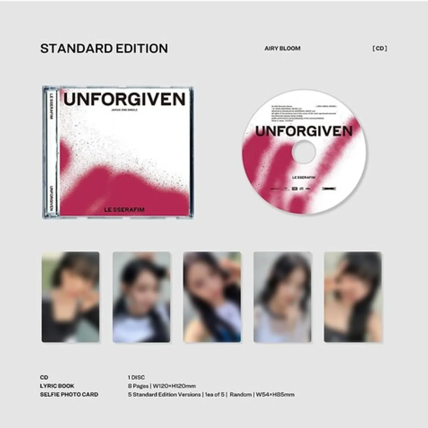 LE SSERAFIM UNFORGIVEN [STANDARD EDITION CD] CD