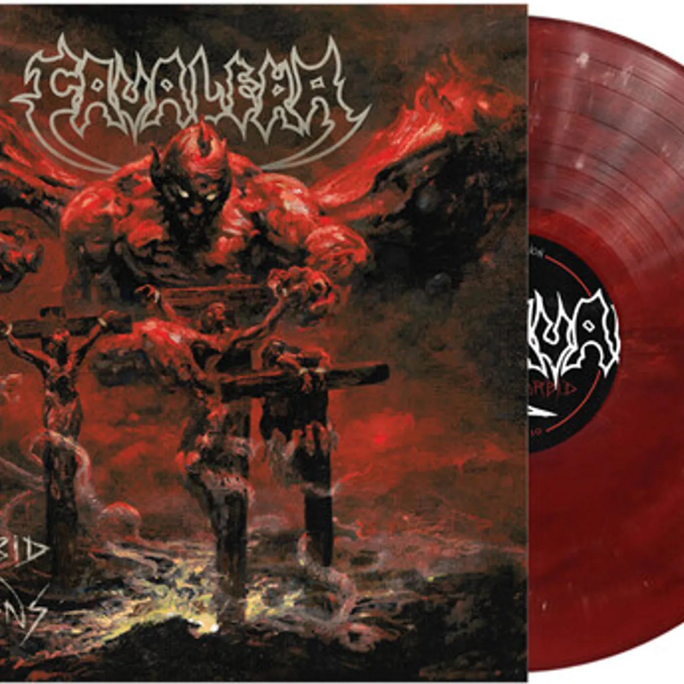 Cavalera Conspiracy MORBID VISIONS - RED MARBLE Vinyl Record