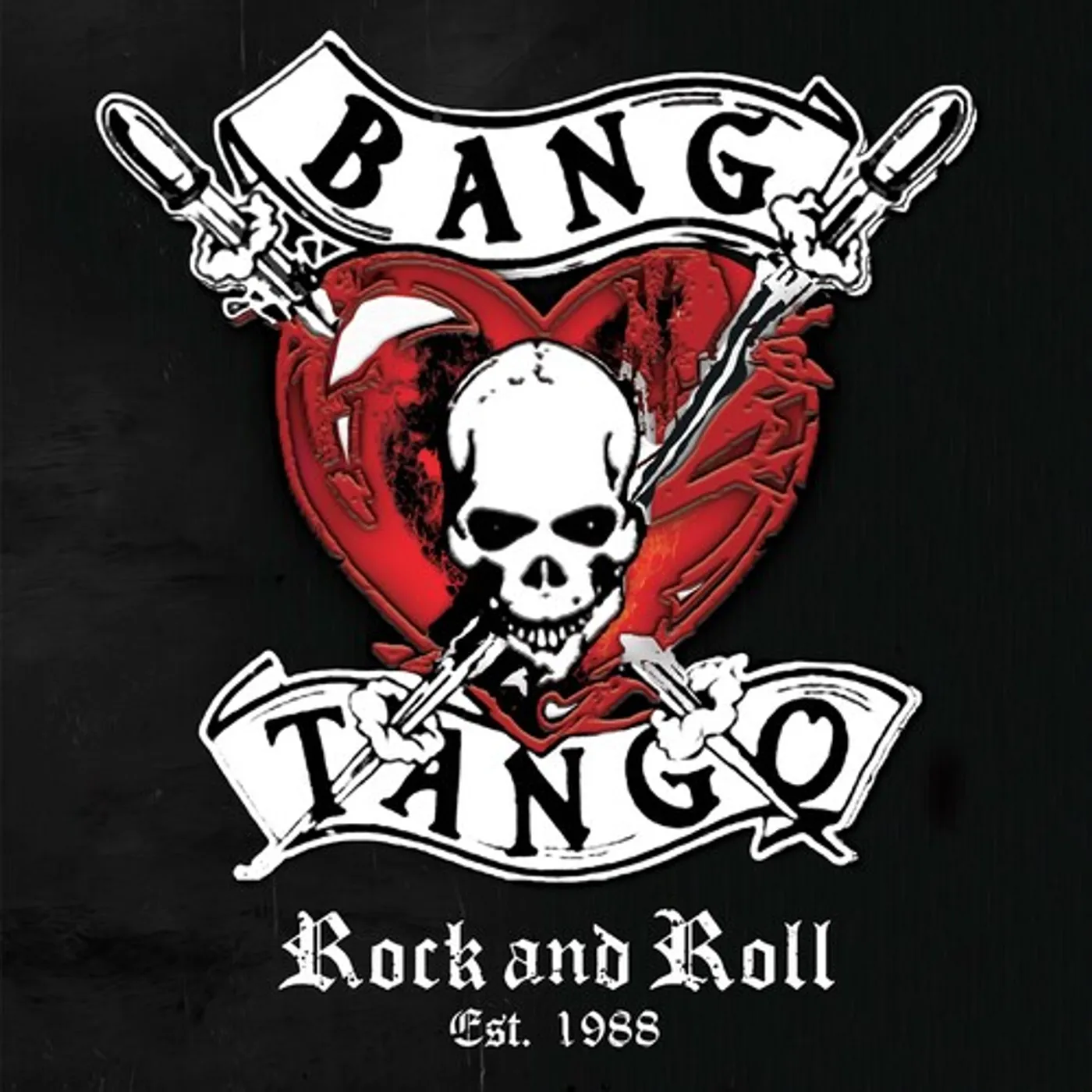 Bang Tango ROCK AND ROLL EST. 1988 - BLACK/RED SPLATTER Vinyl Record