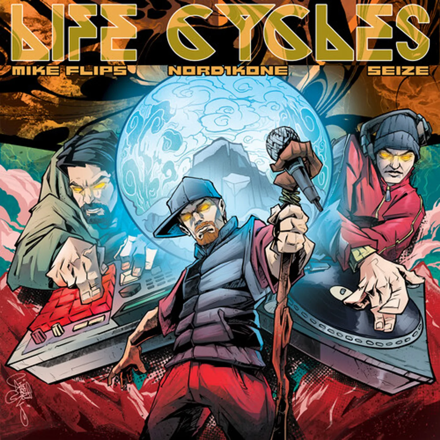 Mike Flips & Nord1Kone & Seize LIFE CYCLES Vinyl Record