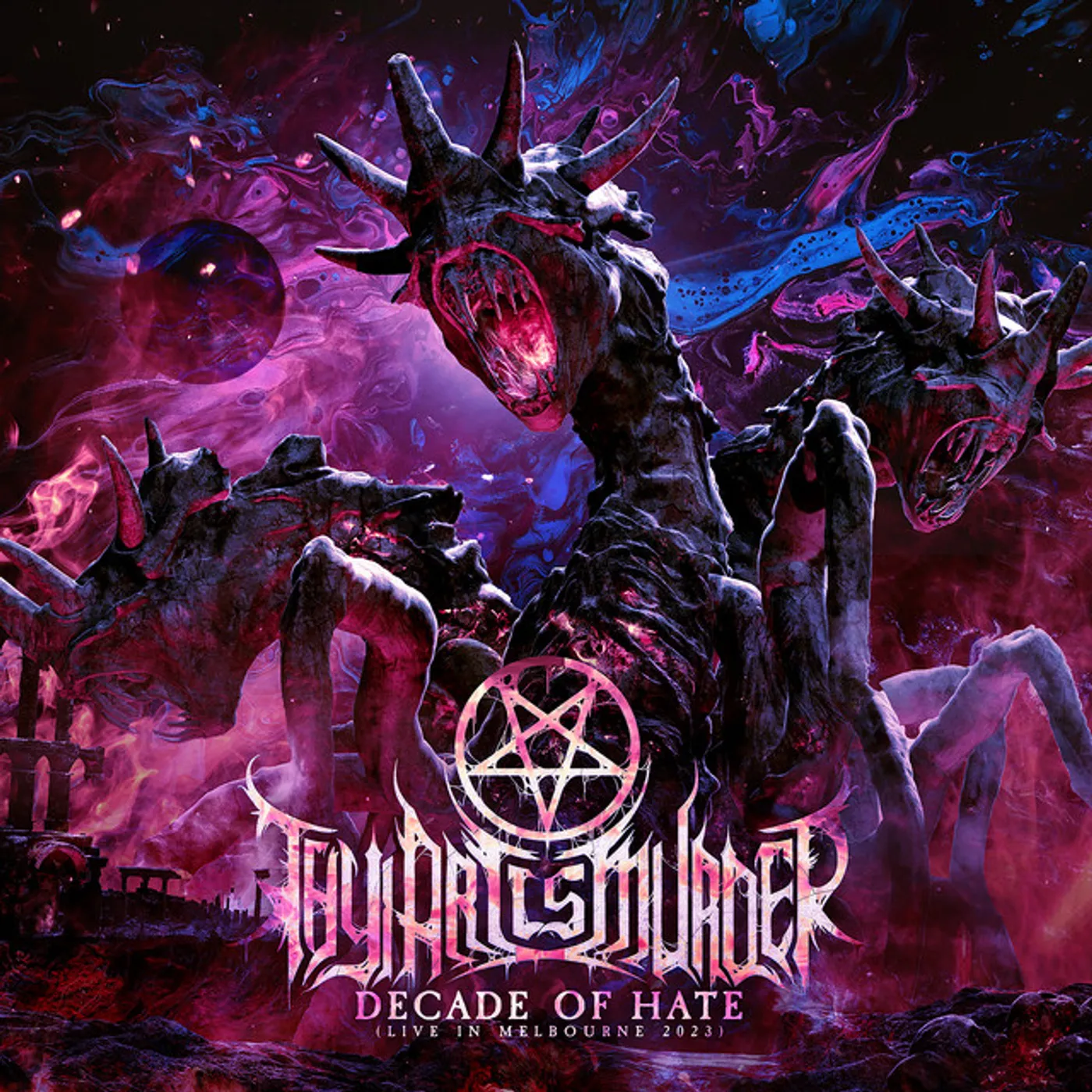 Thy Art Is Murder Decade Of Hate (Live In Melbourne 2023) (Blue) Vinyl Record