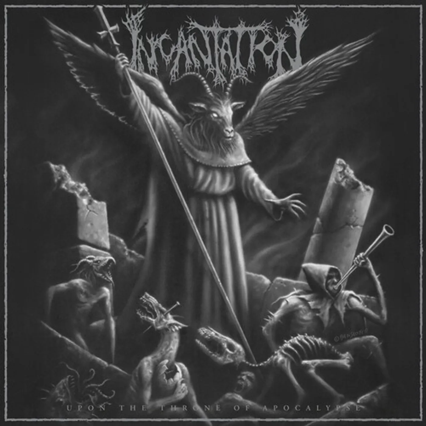 Incantation UPON THE THRONE OF APOCALYPSE Vinyl Record