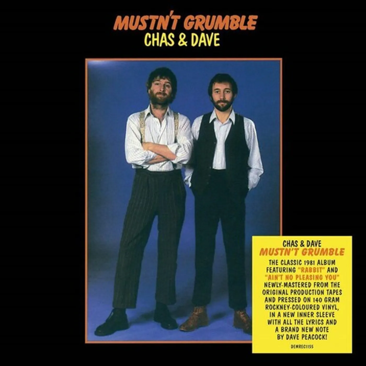 Chas & Dave MUSTN'T GRUMBLE Vinyl Record