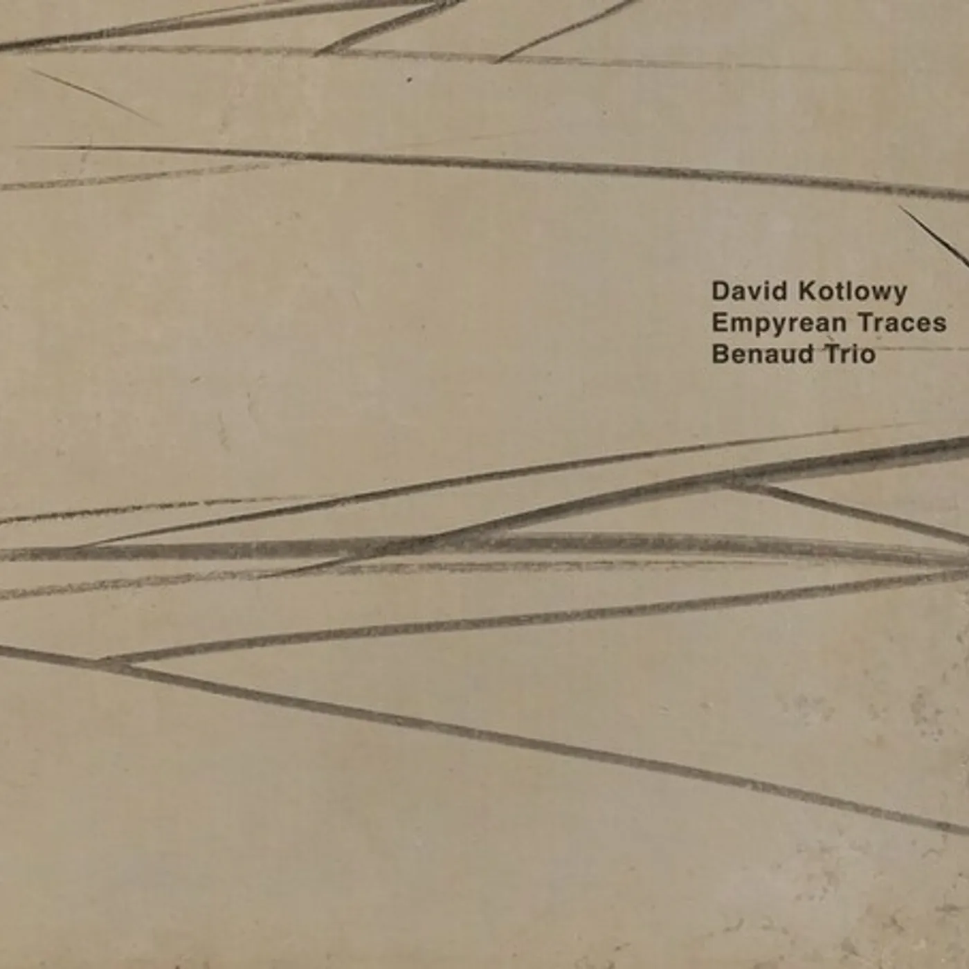 Benaud Trio EMPYREAN TRACES Vinyl Record