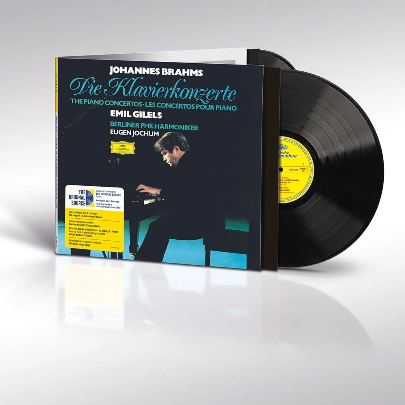Brahms / Gilels / Berliner Philharmoniker / Jochum PIANO CONCERTOS NOS. 1 & 2 [ORIGINAL SOURCE SERIES Vinyl Record