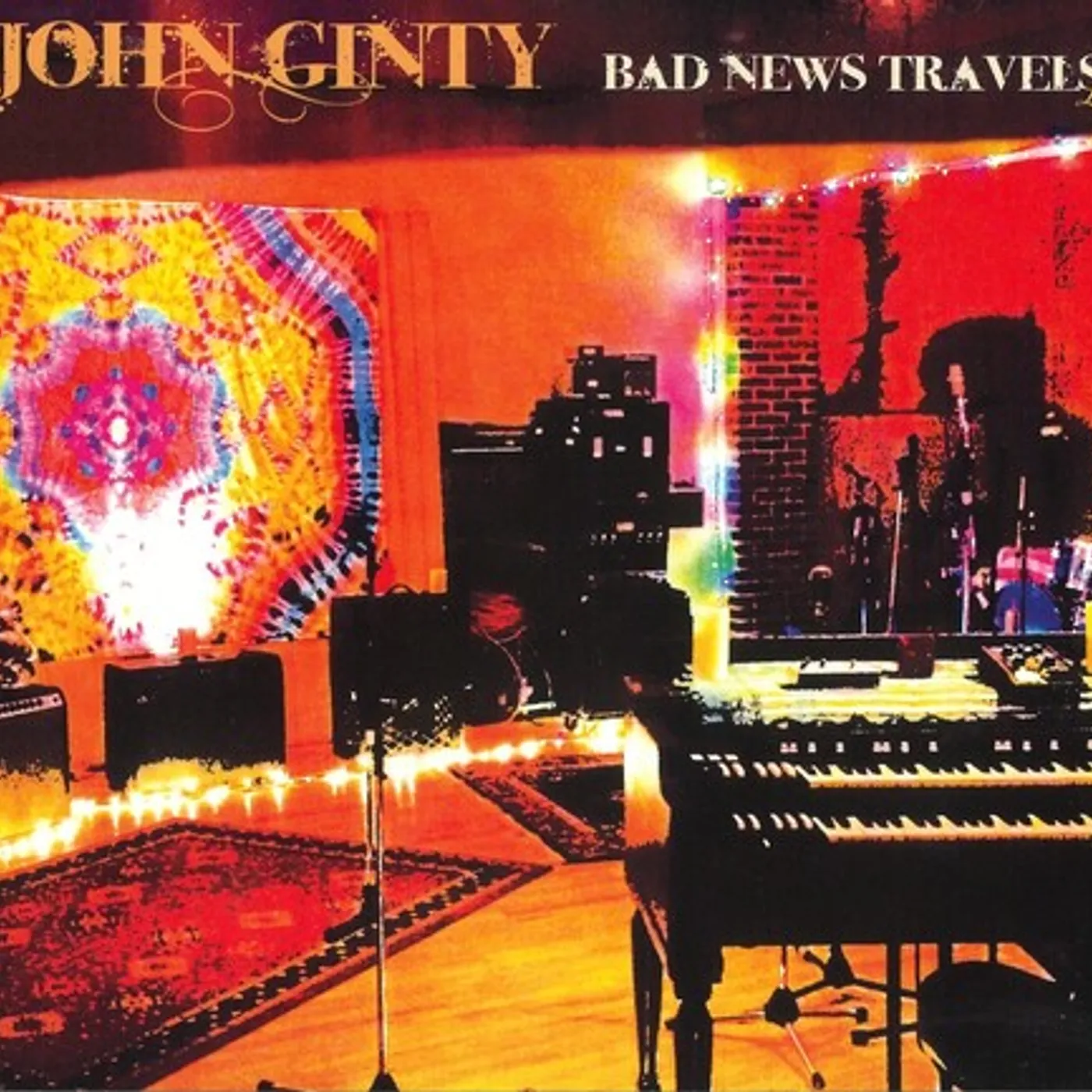 John Ginty BAD NEWS TRAVELS LIVE CD