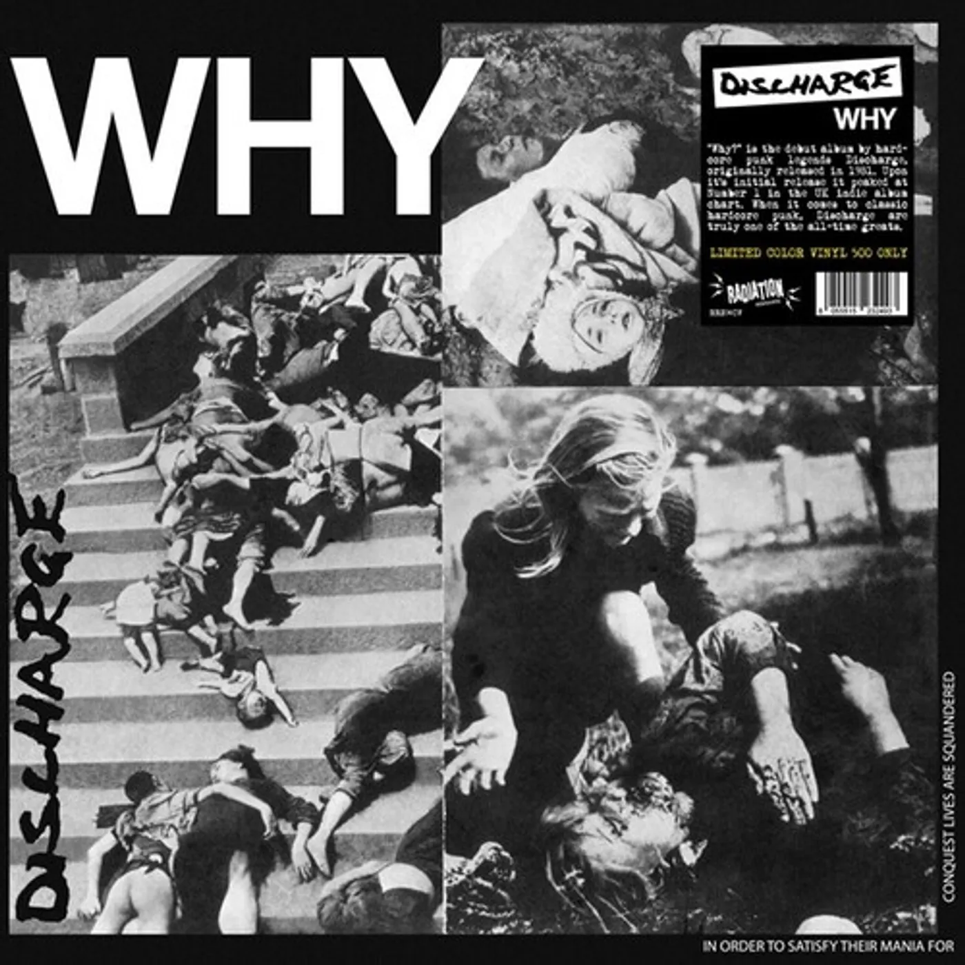 Discharge WHY Vinyl Record