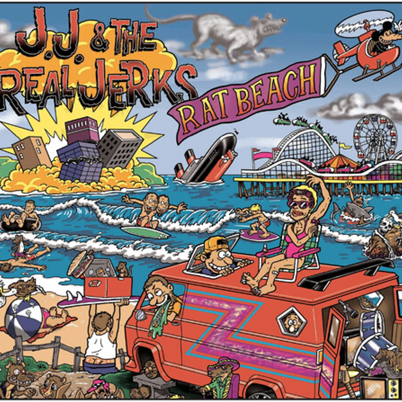 J.J. & The Real Jerks RAT BEACH CD