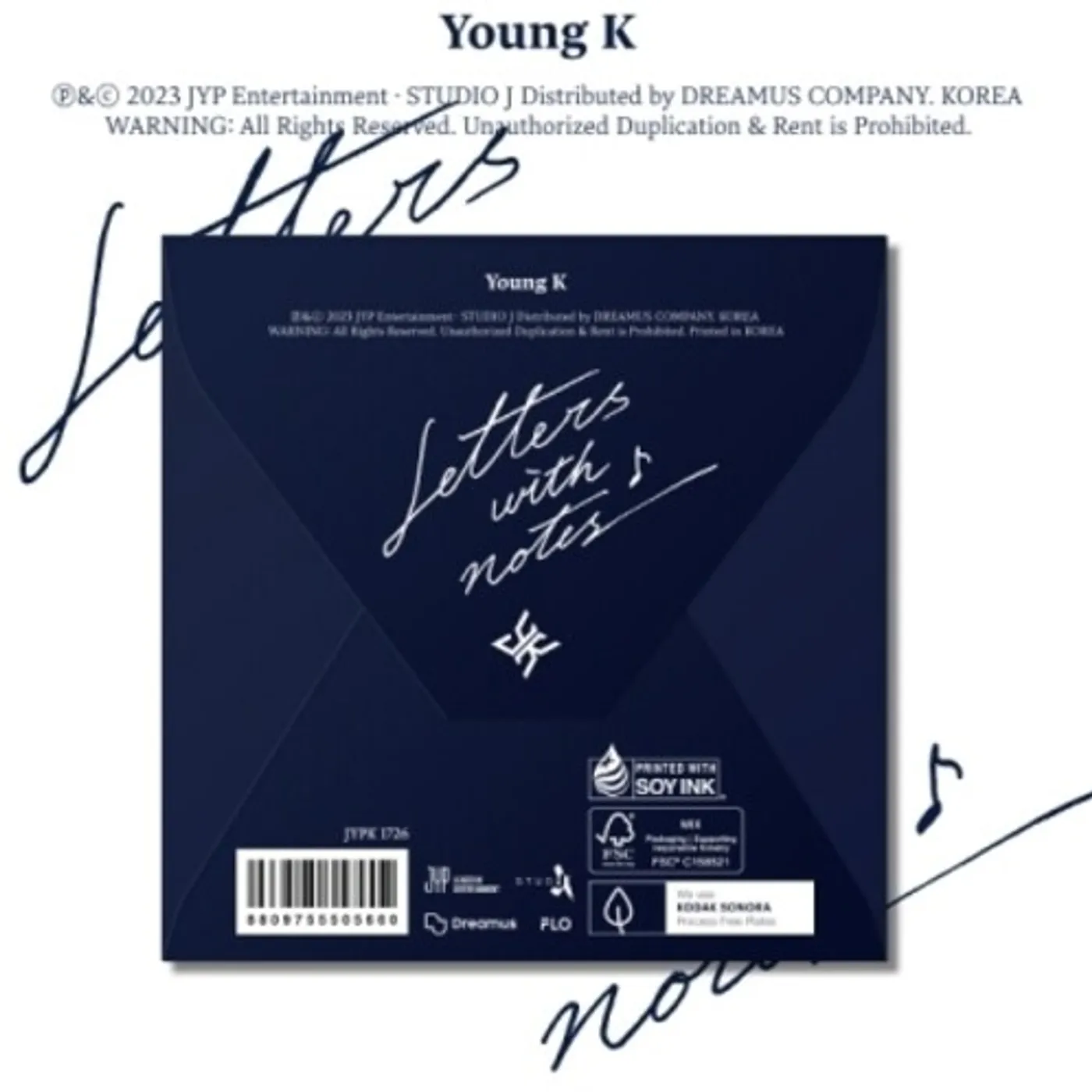 Young K LETTERS WITH NOTES (DIGIPACK VER.) CD