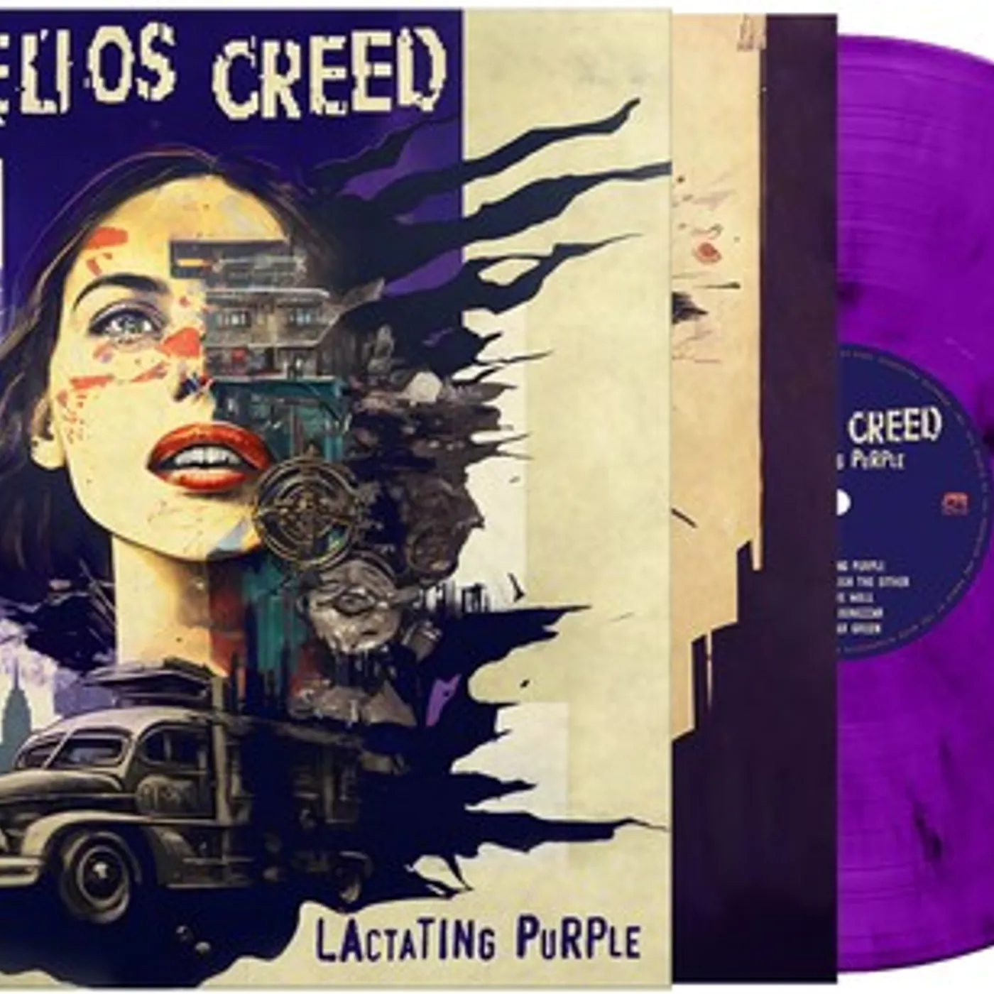 Helios Creed Lactating Purple (Purple Marble) Vinyl Record