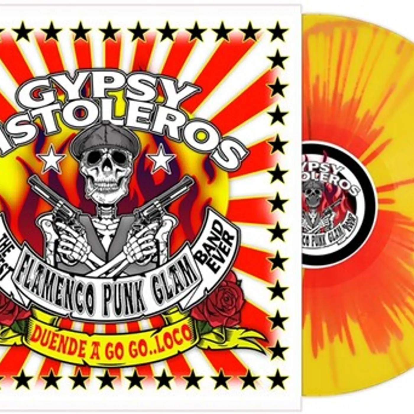 Gypsy Pistoleros DUENDE A GO GO LOCO   (SPLA) Vinyl Record - Colored Vinyl, Yellow Vinyl
