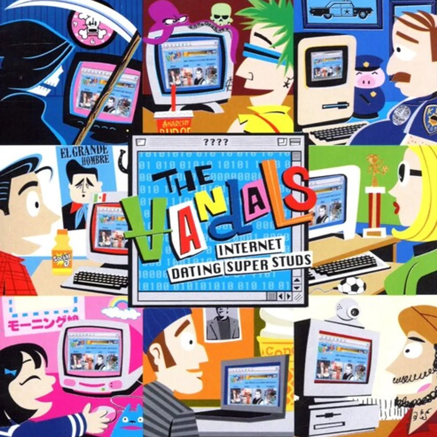 The Vandals  Internet Dating Super Studs (Pink & Black Splatter) Vinyl Record