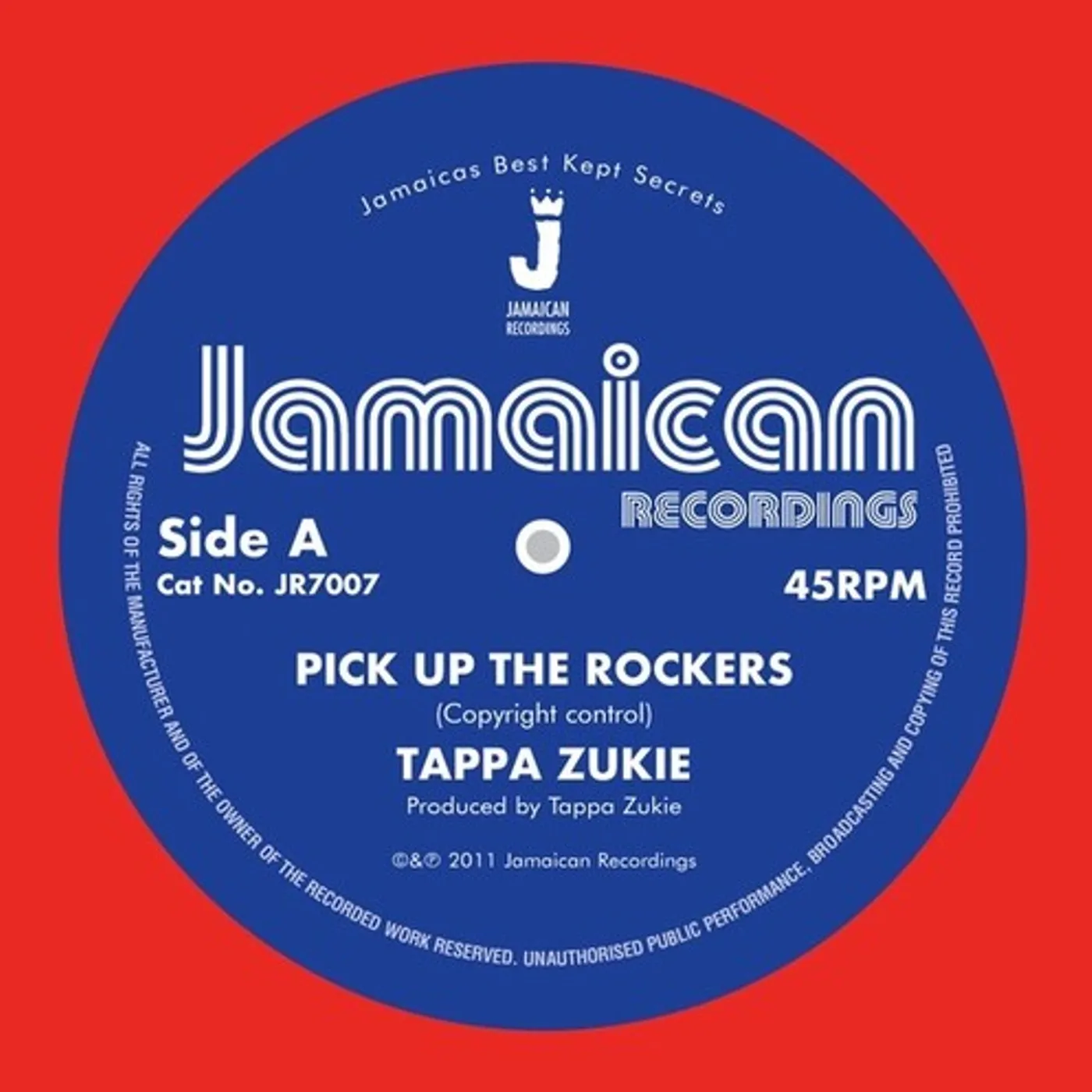 Tapper Zukie PICK UP THE ROCKERS Vinyl Record