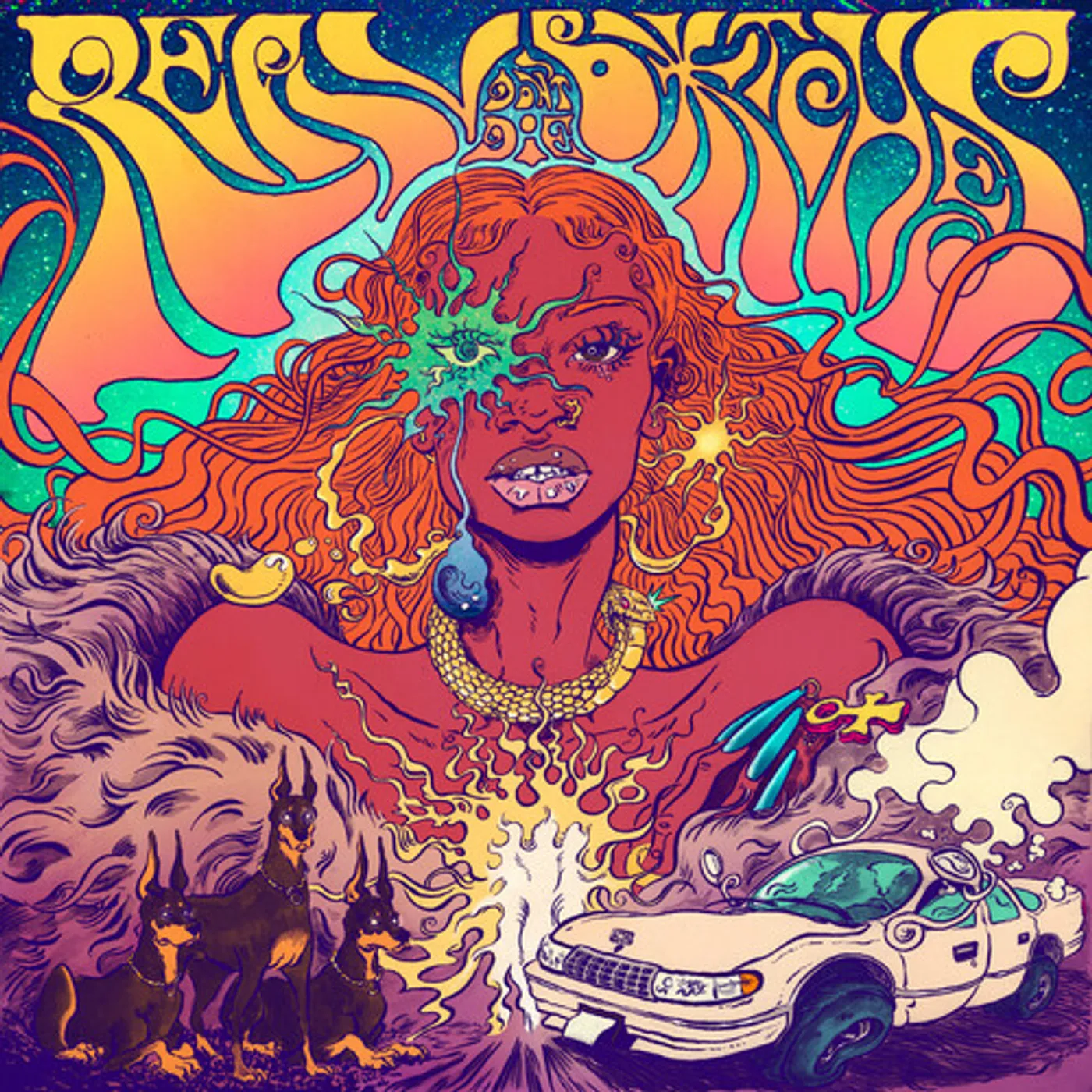 Kari Faux REAL B-TCHES DON'T DIE - NEON VIOLET Vinyl Record