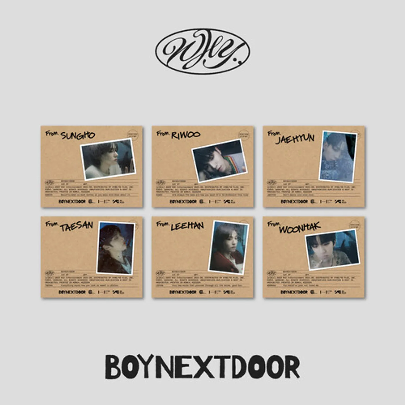 BOYNEXTDOOR WHY.. (LETTER VER.) CD