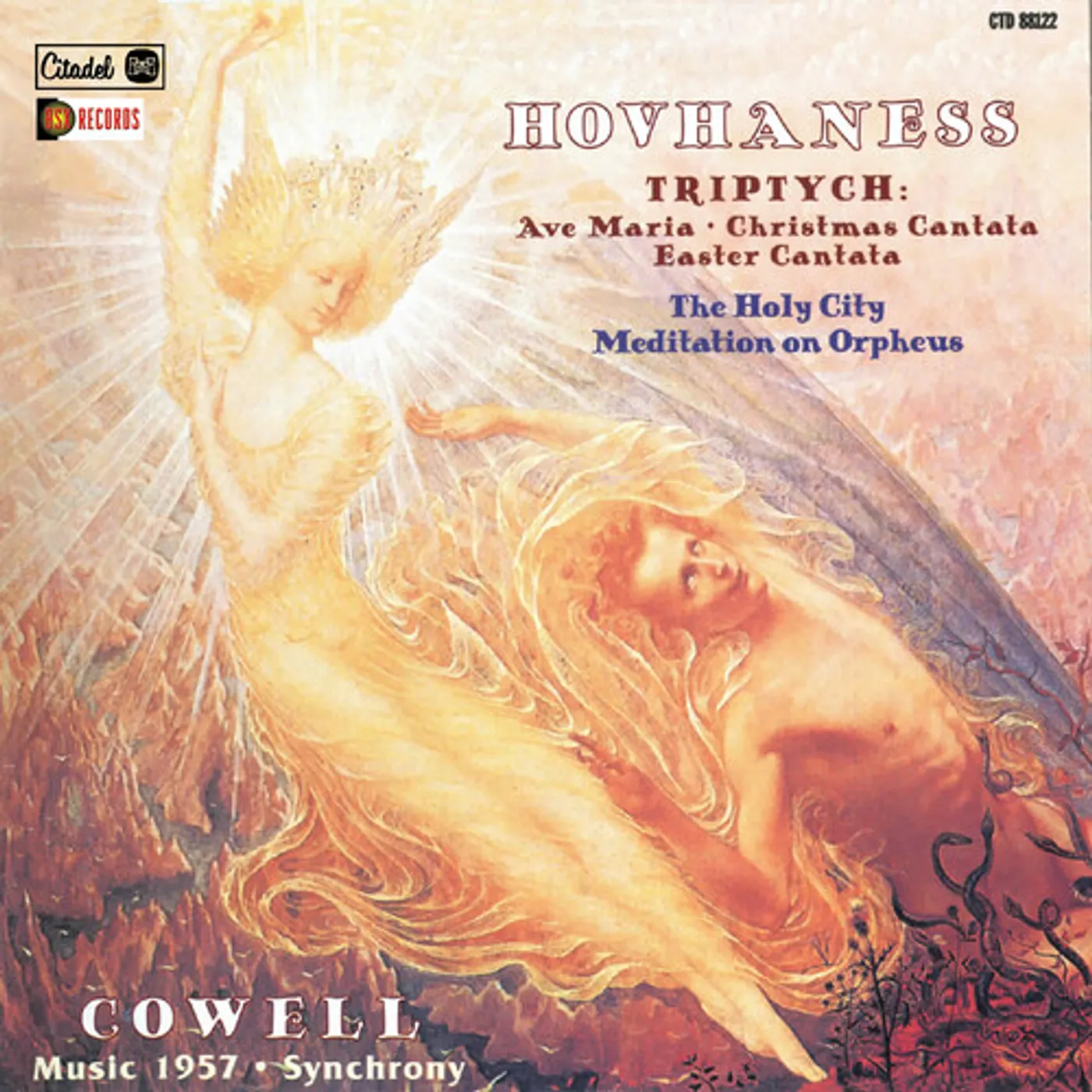 Alan Hovhaness TRIPTYCH THY HOLY CITY MEDITATION ON ORPHEUS CD