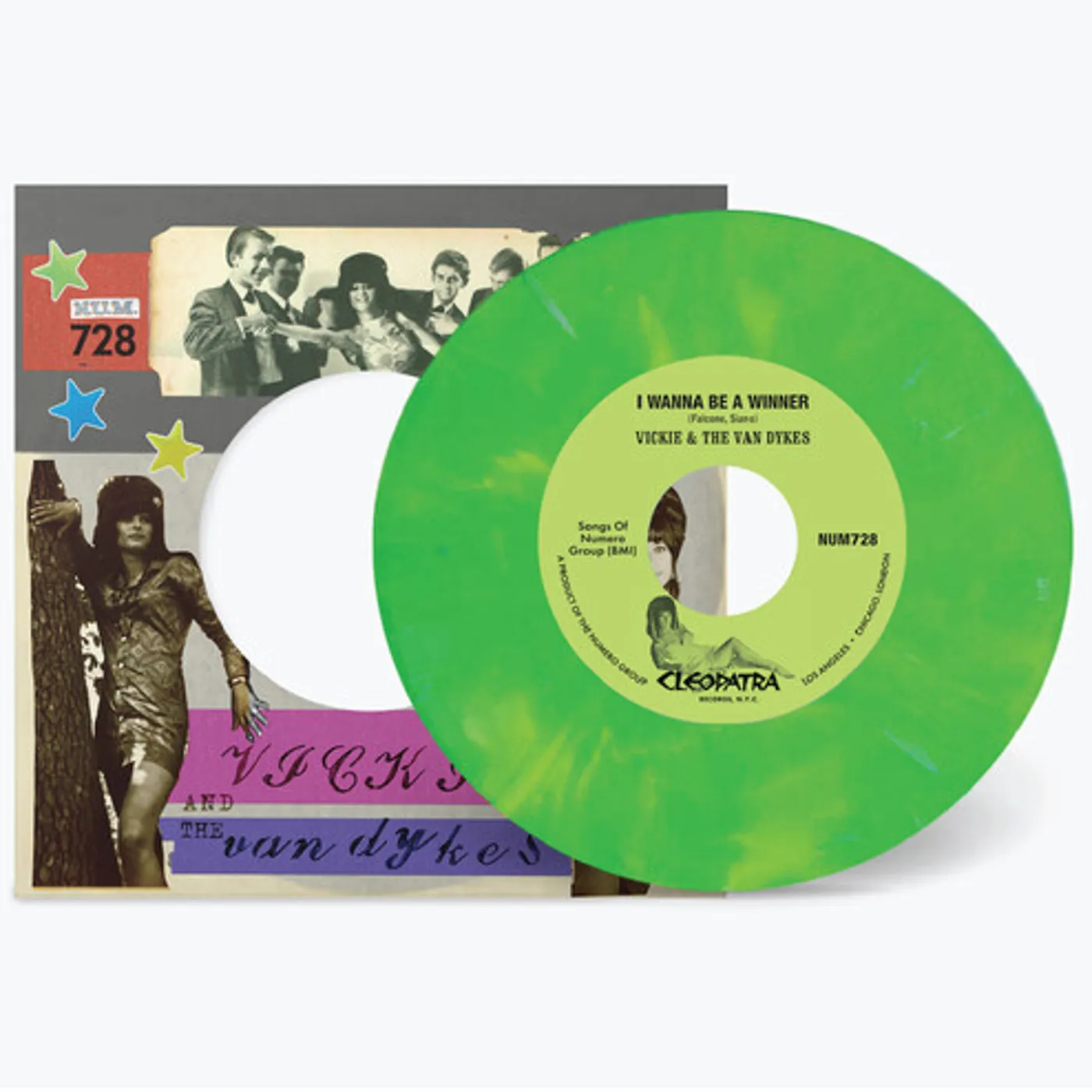 Vickie & The Van Dykes I WANNA BE A WINNER B/W OUTCAST - PEACH/WHITE Vinyl Record
