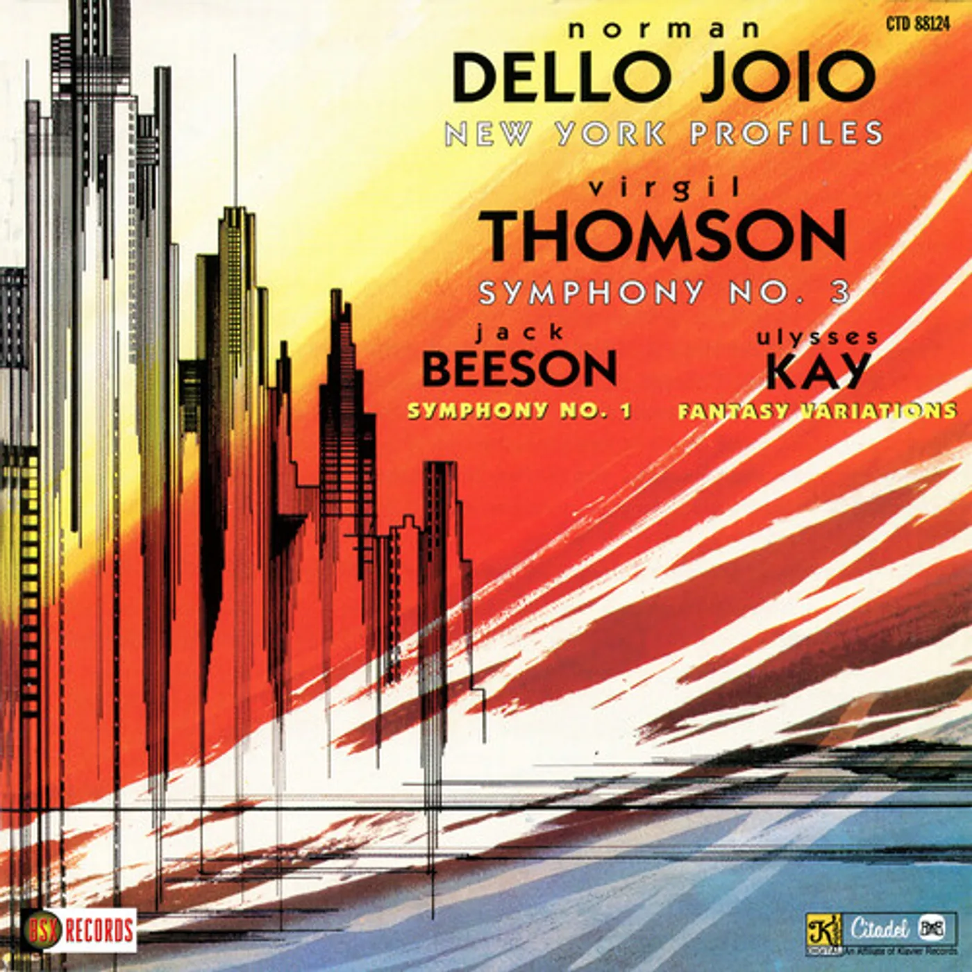 Norman Dello Joio / Virgil Thomson NEW YORK PROFILES / SYMPHONY NO. 3 CD