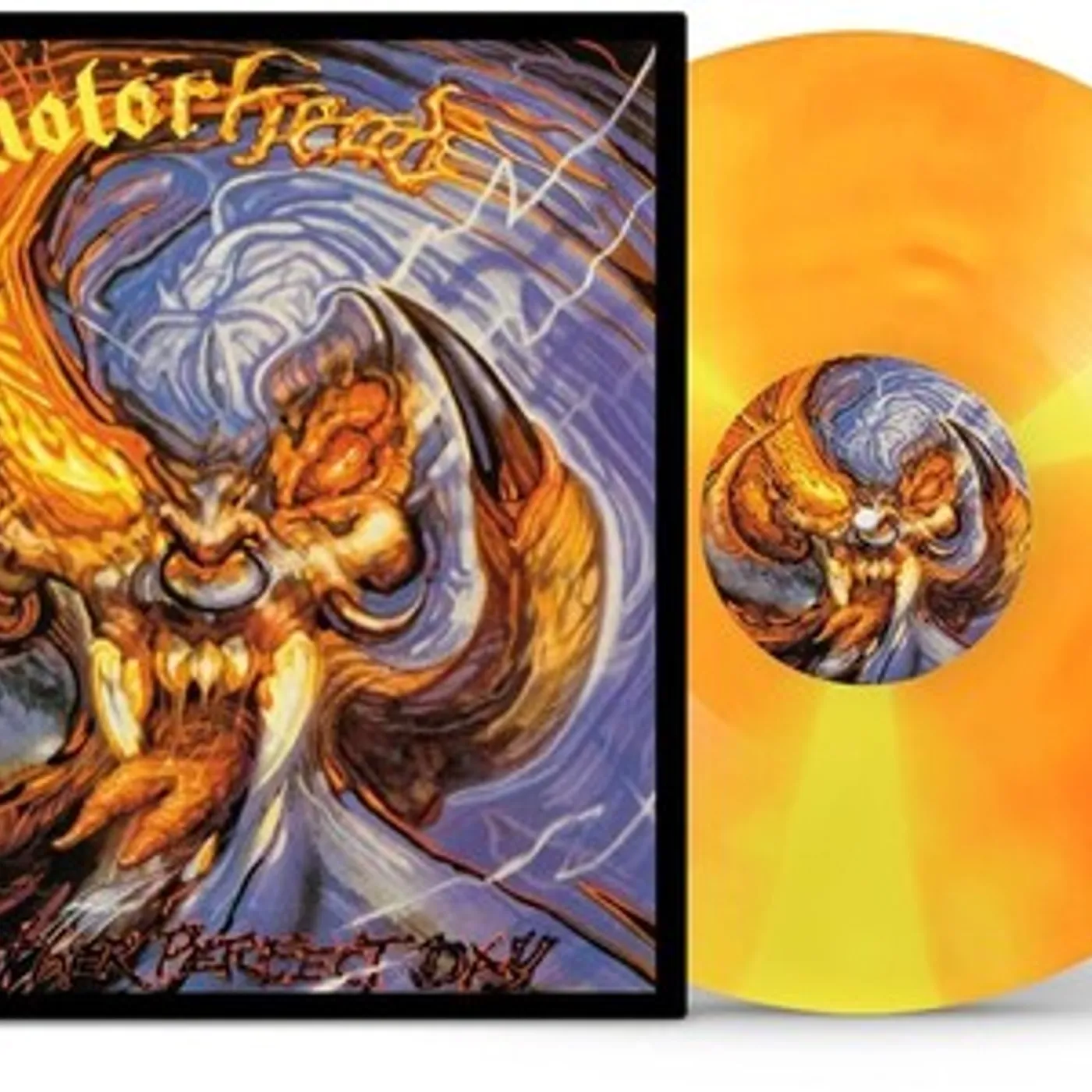 Motörhead Another Perfect Day (Orange & Yellow Spinner) Vinyl Record